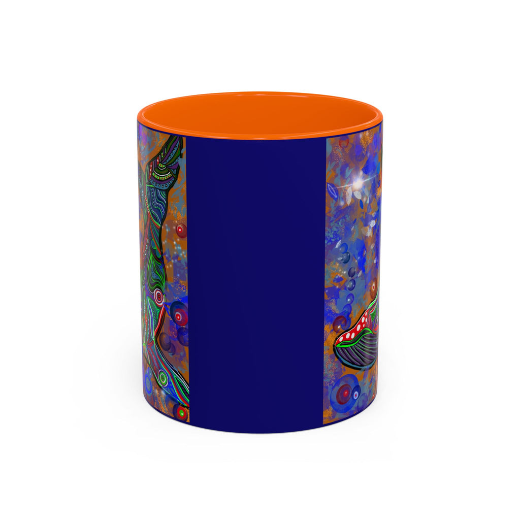 Colorful Whale Accent Coffee Mug
