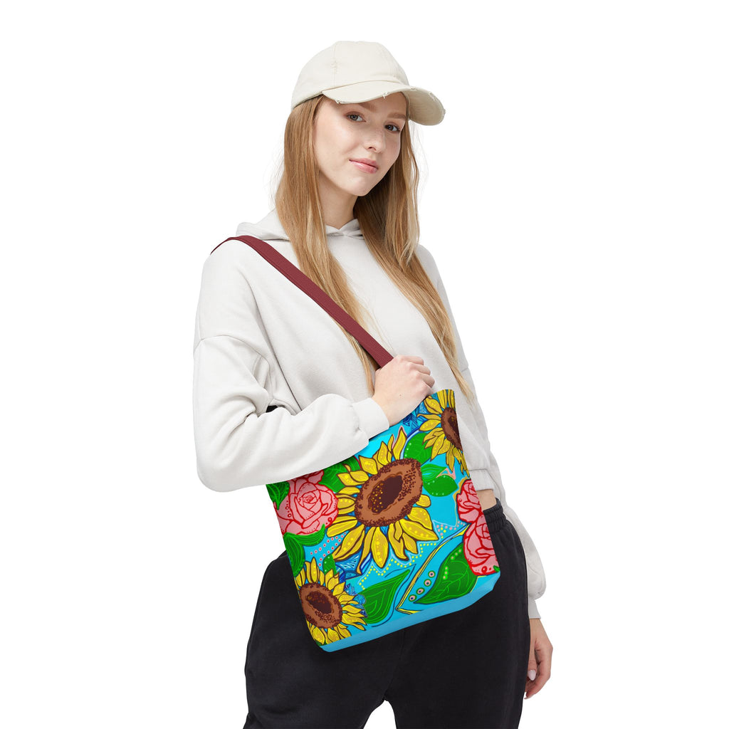 Sunflower & Rose Tote Bag