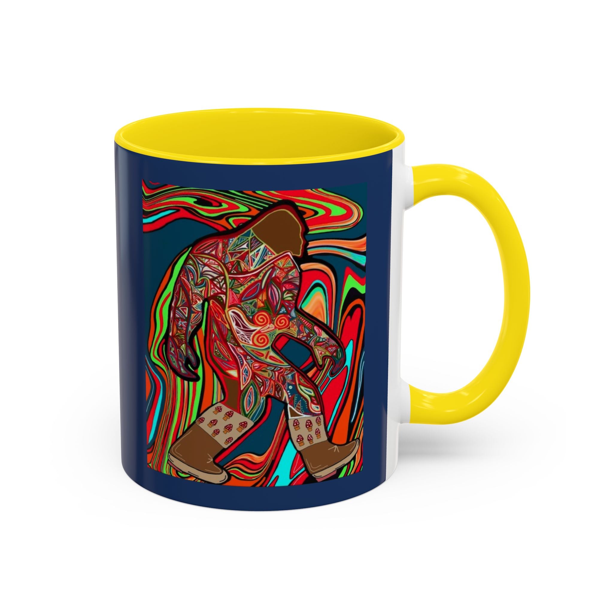 Bigfoot Wearing Mushroom Boots Coffee Mug