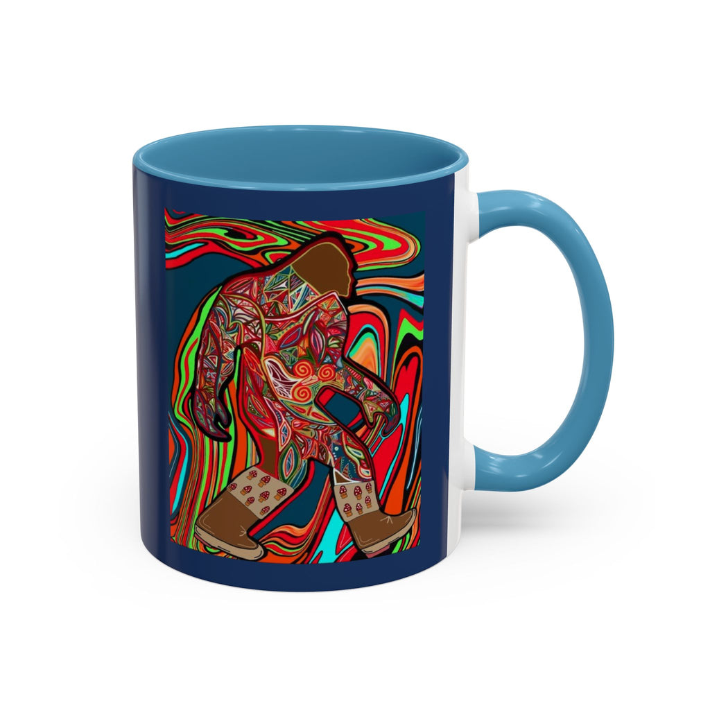 Bigfoot Wearing Mushroom Boots Coffee Mug