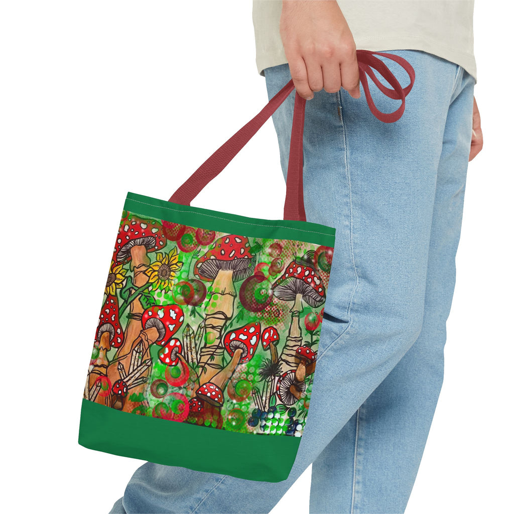 Vibrant Mushroom Tote Bag