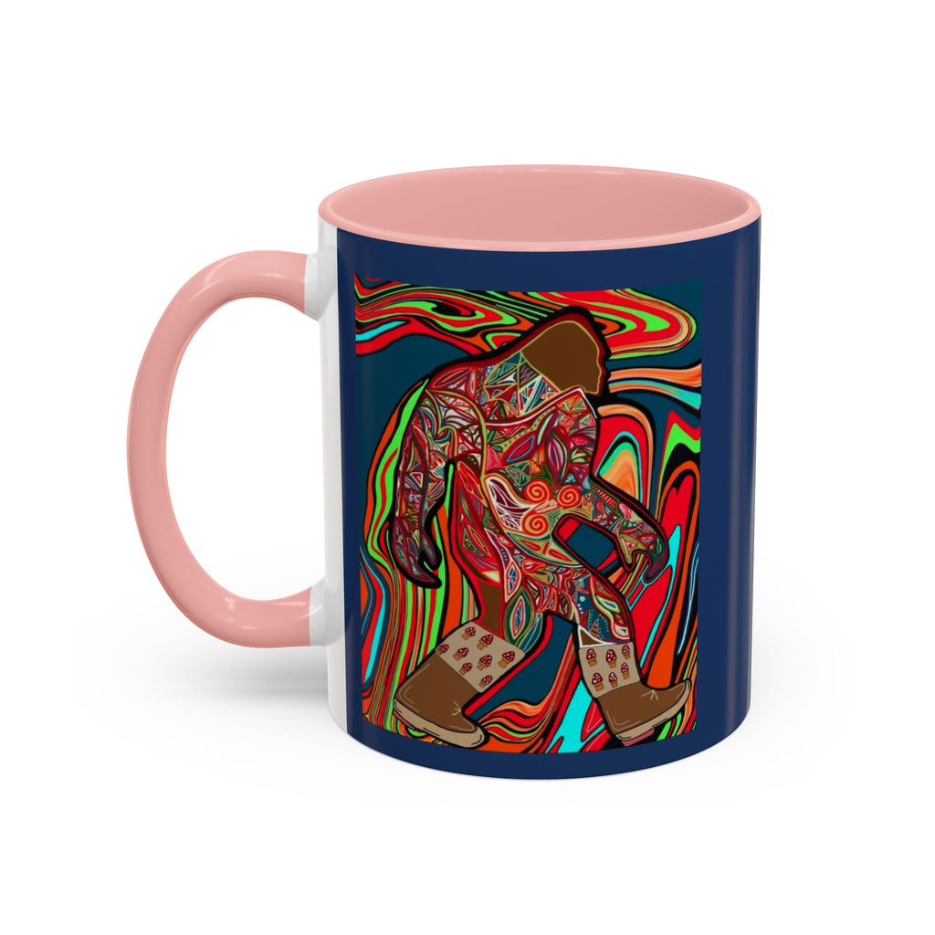 Bigfoot Wearing Mushroom Boots Coffee Mug