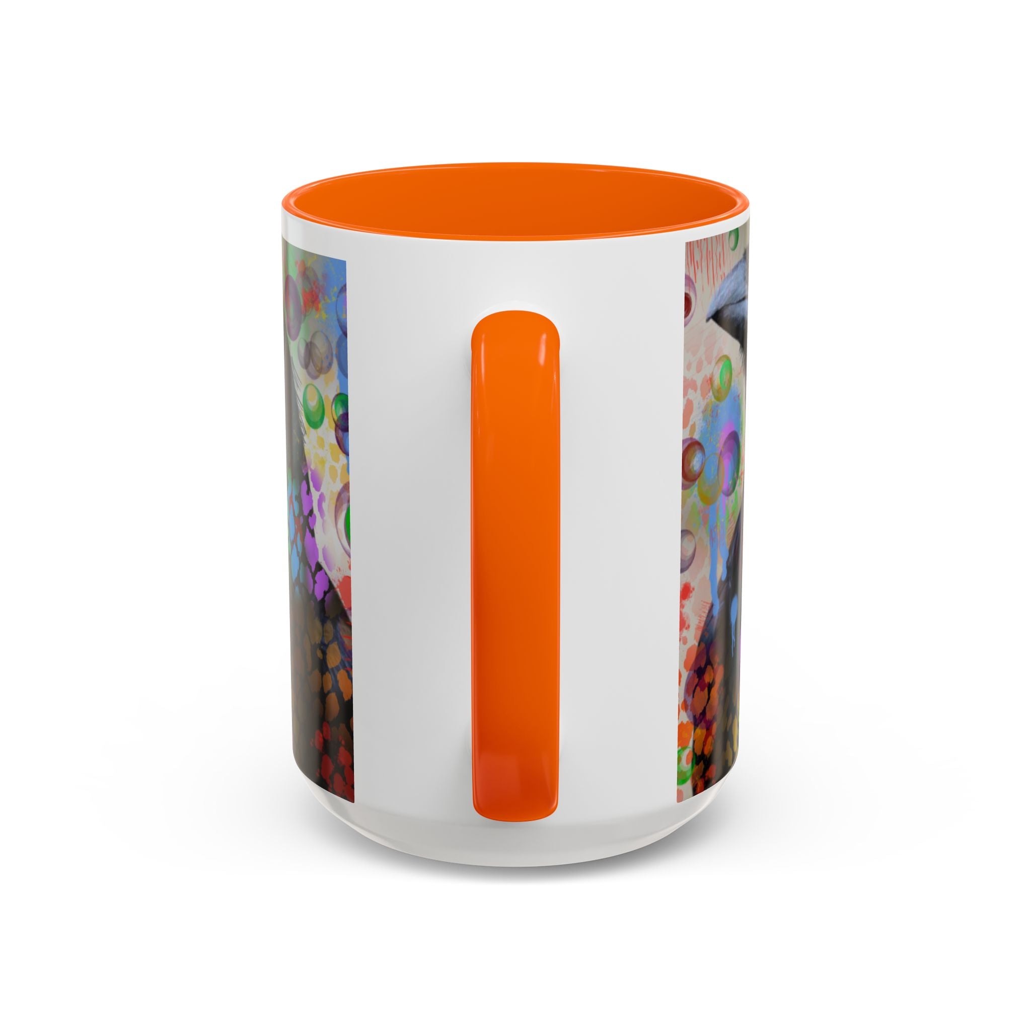 Crow Art Coffee Mug — Colorful Raven Accent Mug (11/15oz)