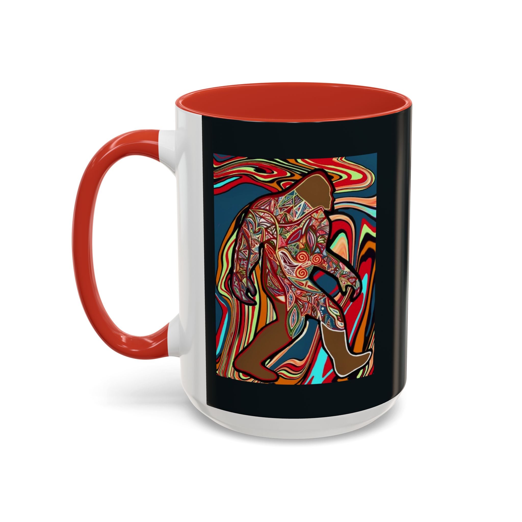 Colorful Bigfoot Accent Coffee Mug