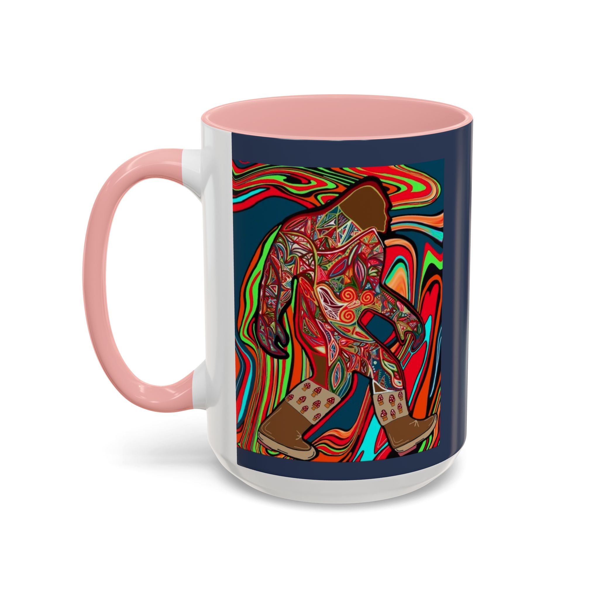 Bigfoot Wearing Mushroom Boots Coffee Mug