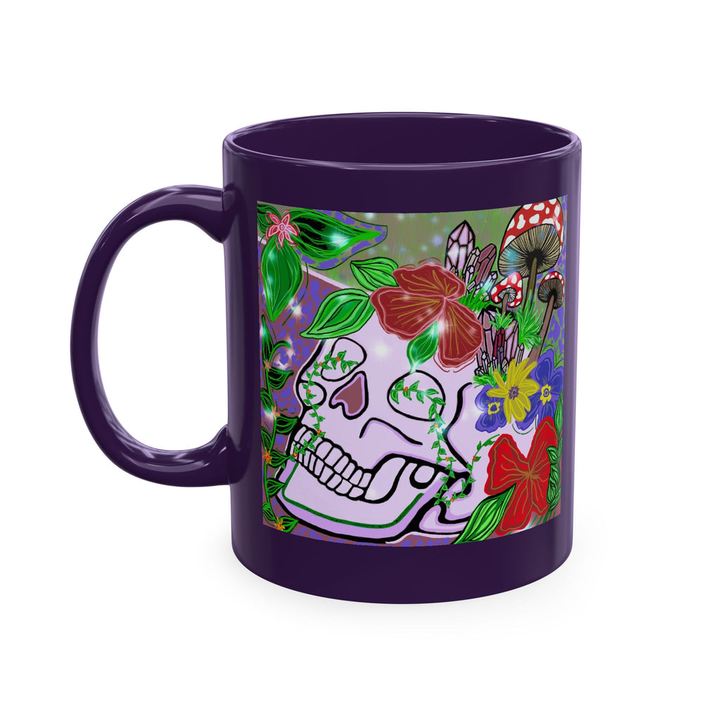 — Colorful Floral Day of the Dead Coffee Cup