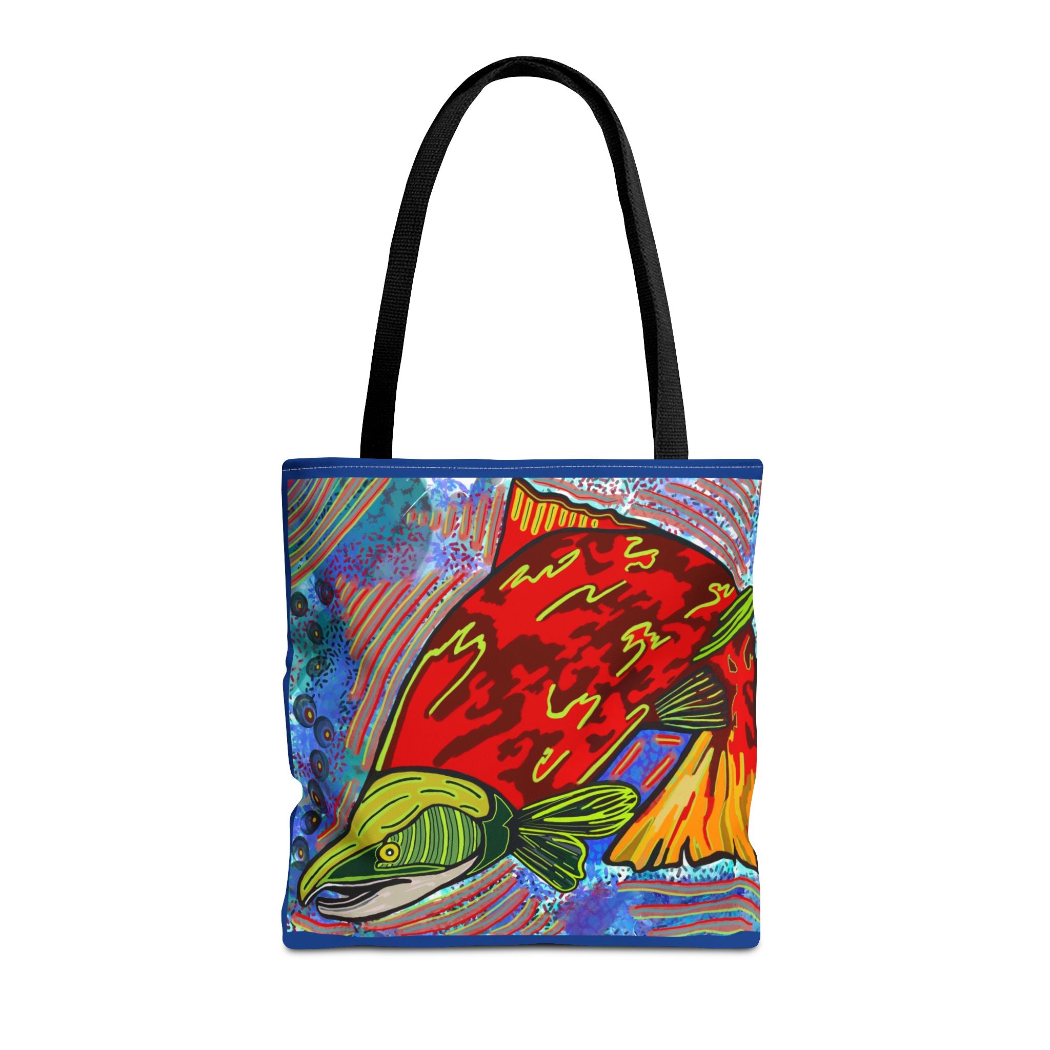 Colorful Fish Tote Bag - Vibrant Design for Beach Days & Eco-Friendly Shopping
