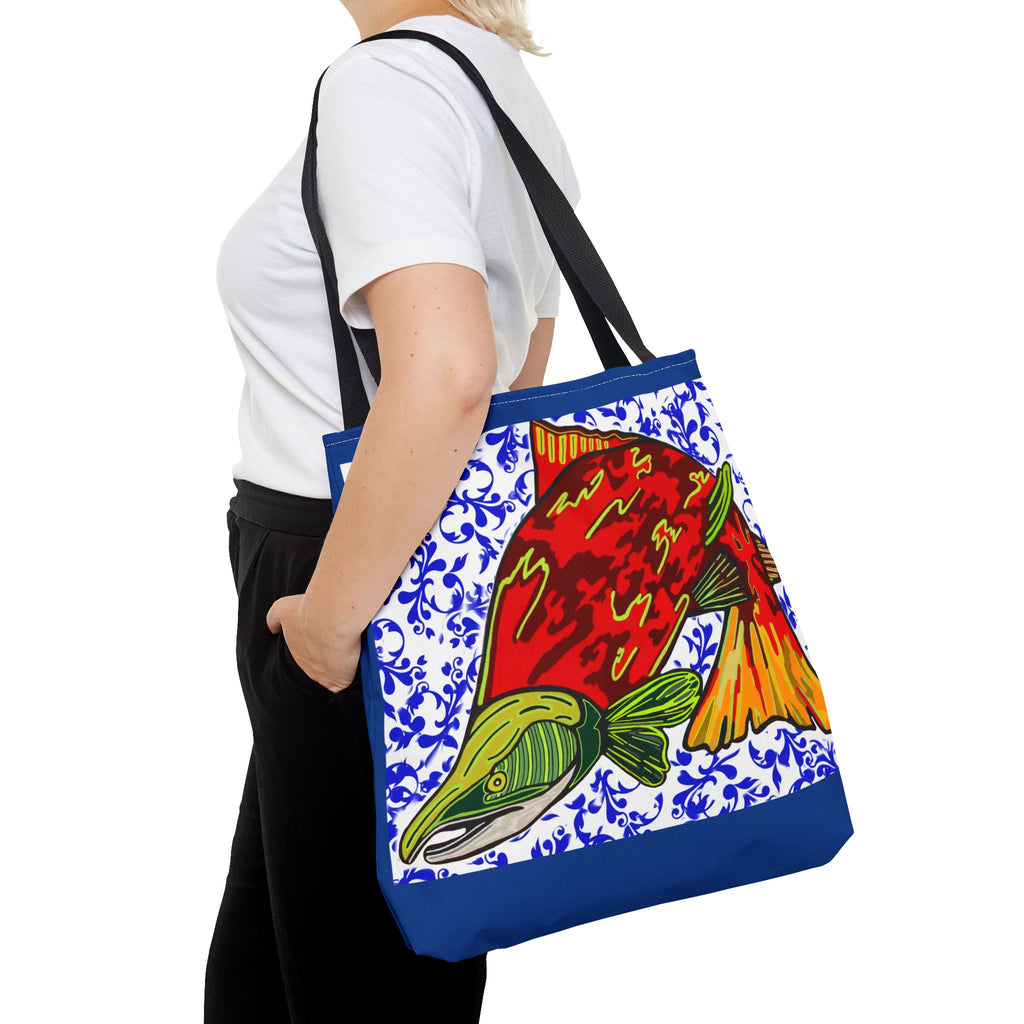 Vibrant Fish Design Tote Bag - Stylish & Functional Carryall
