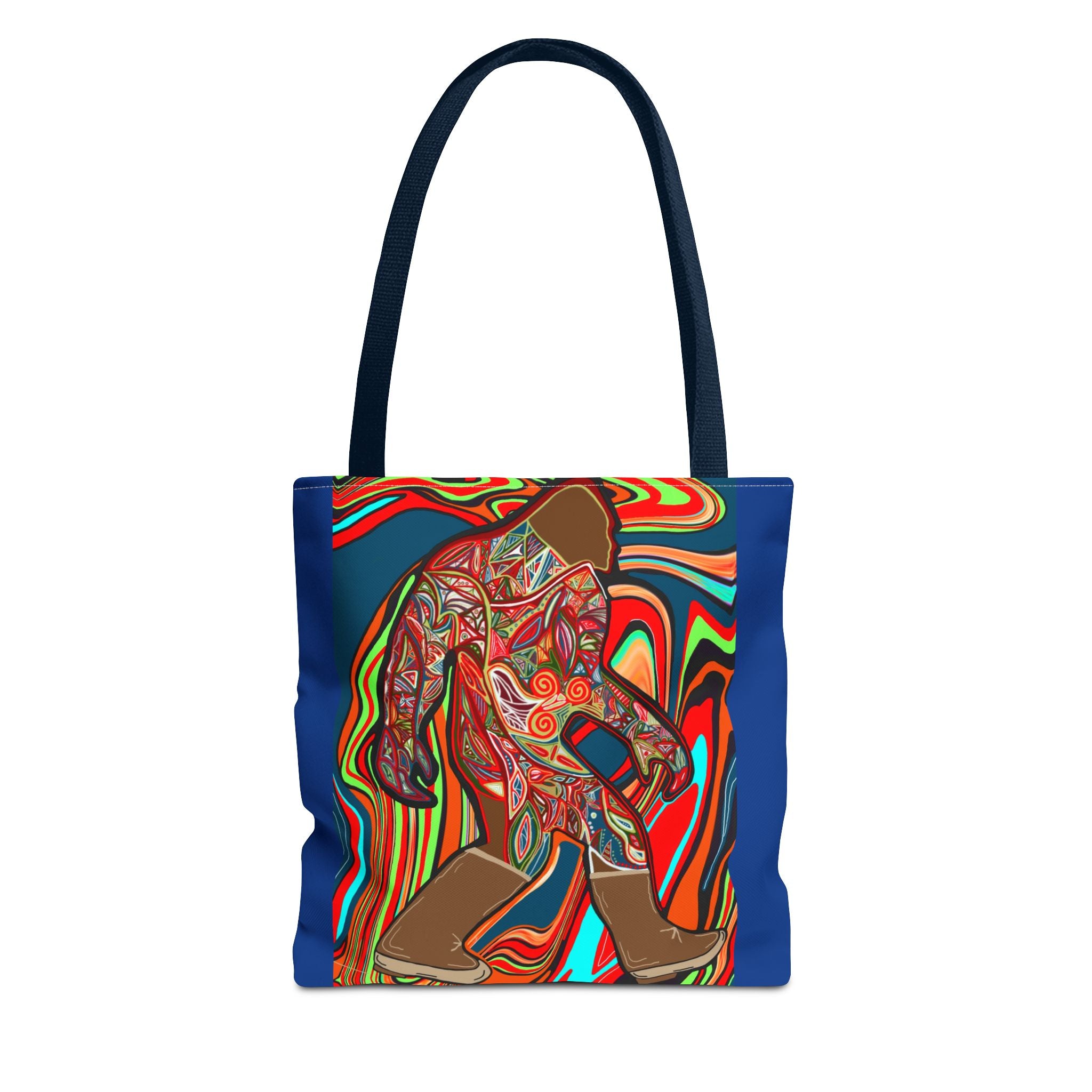 Colorful Bigfoot Tote Bag - Unique Art for Nature Lovers