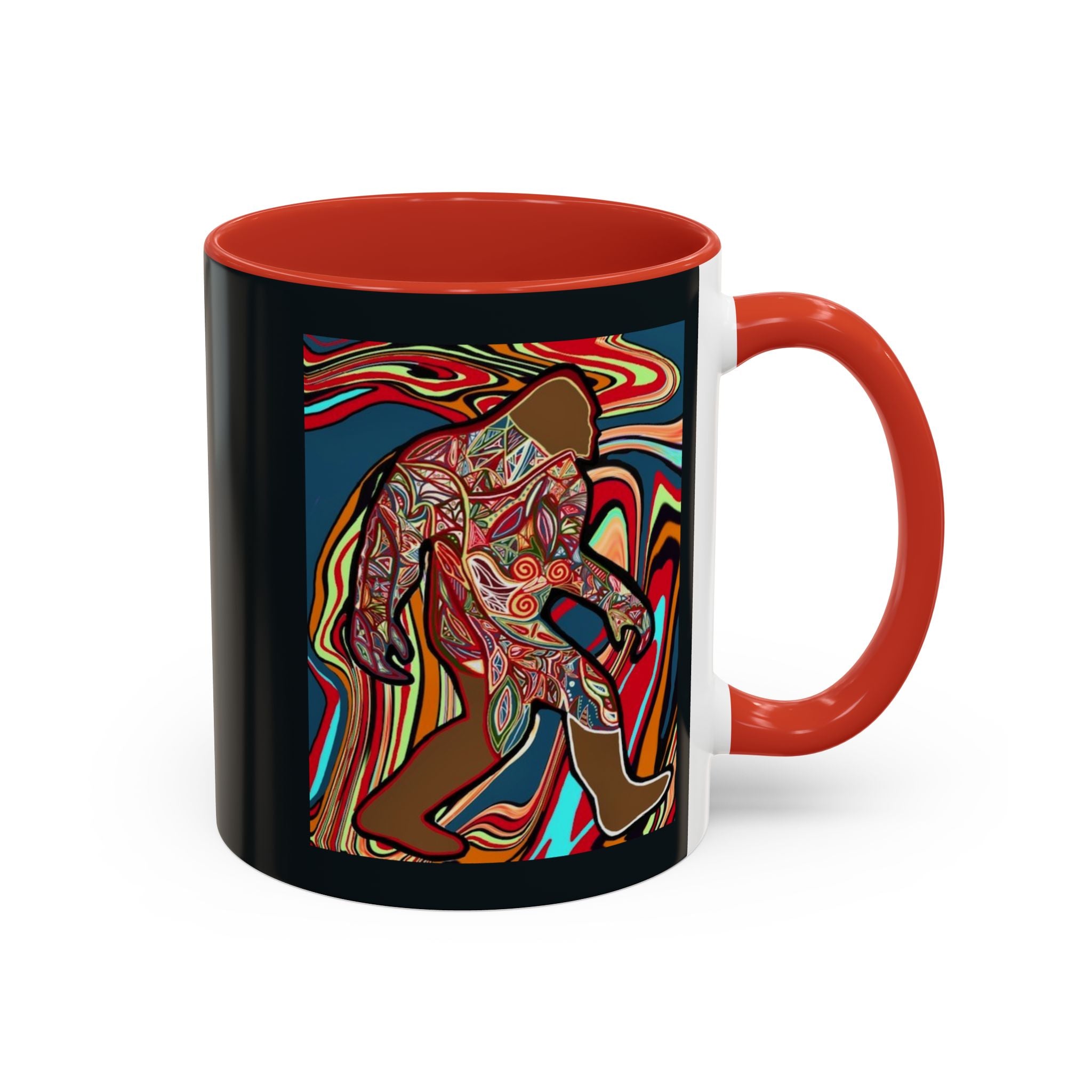 Colorful Bigfoot Accent Coffee Mug