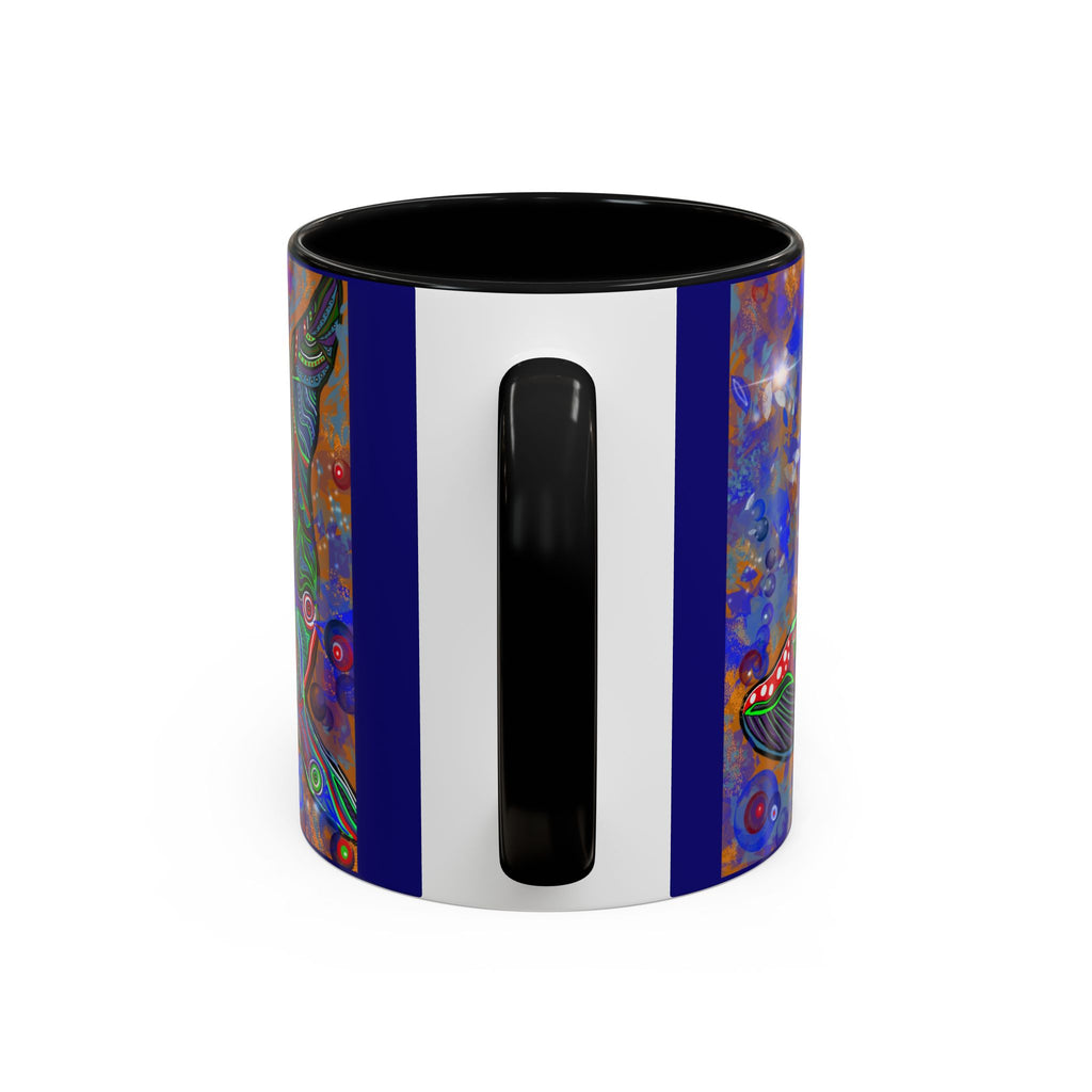 Colorful Whale Accent Coffee Mug