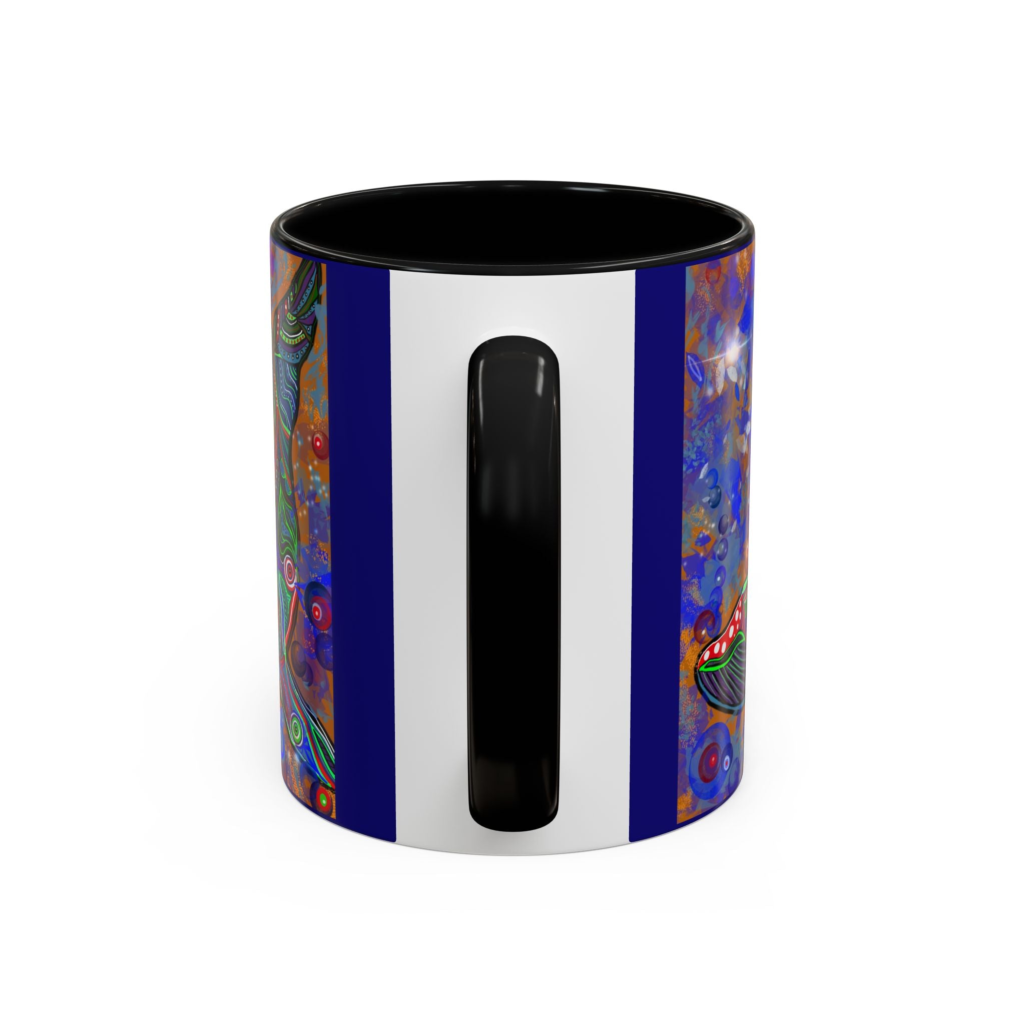 Colorful Whale Accent Coffee Mug