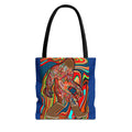 Colorful Bigfoot Tote Bag - Unique Art for Nature Lovers