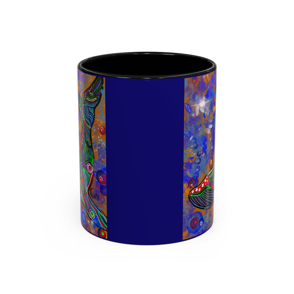 Colorful Whale Accent Coffee Mug