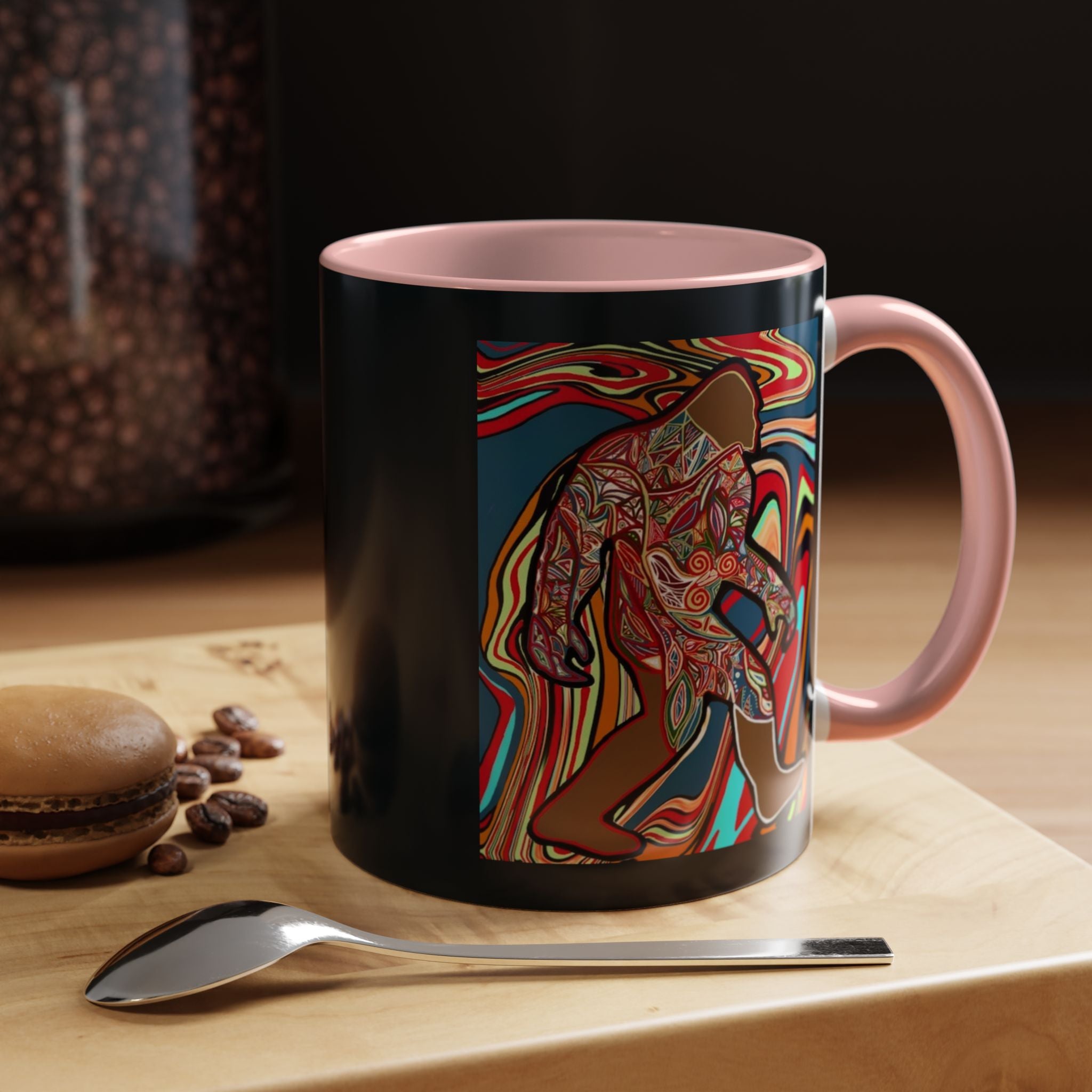 Colorful Bigfoot Accent Coffee Mug