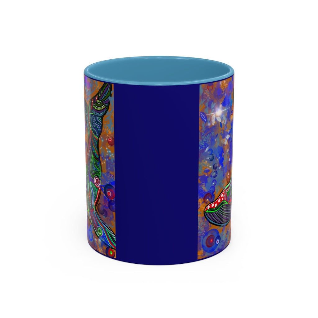 Colorful Whale Accent Coffee Mug