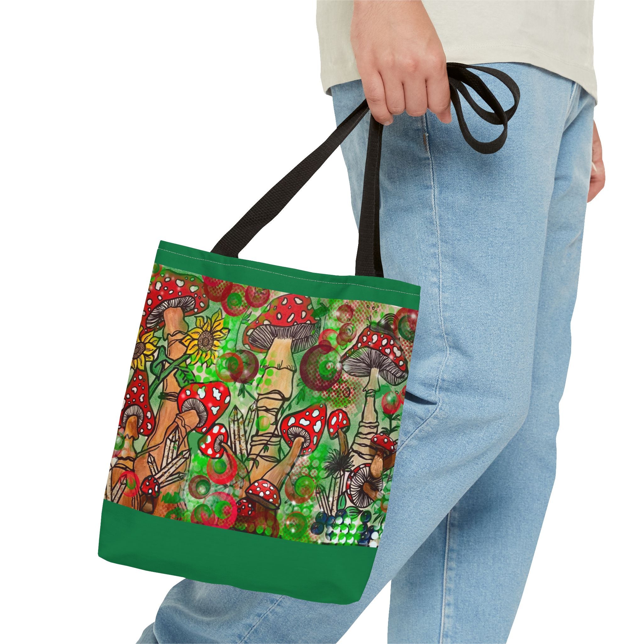 Vibrant Mushroom Tote Bag