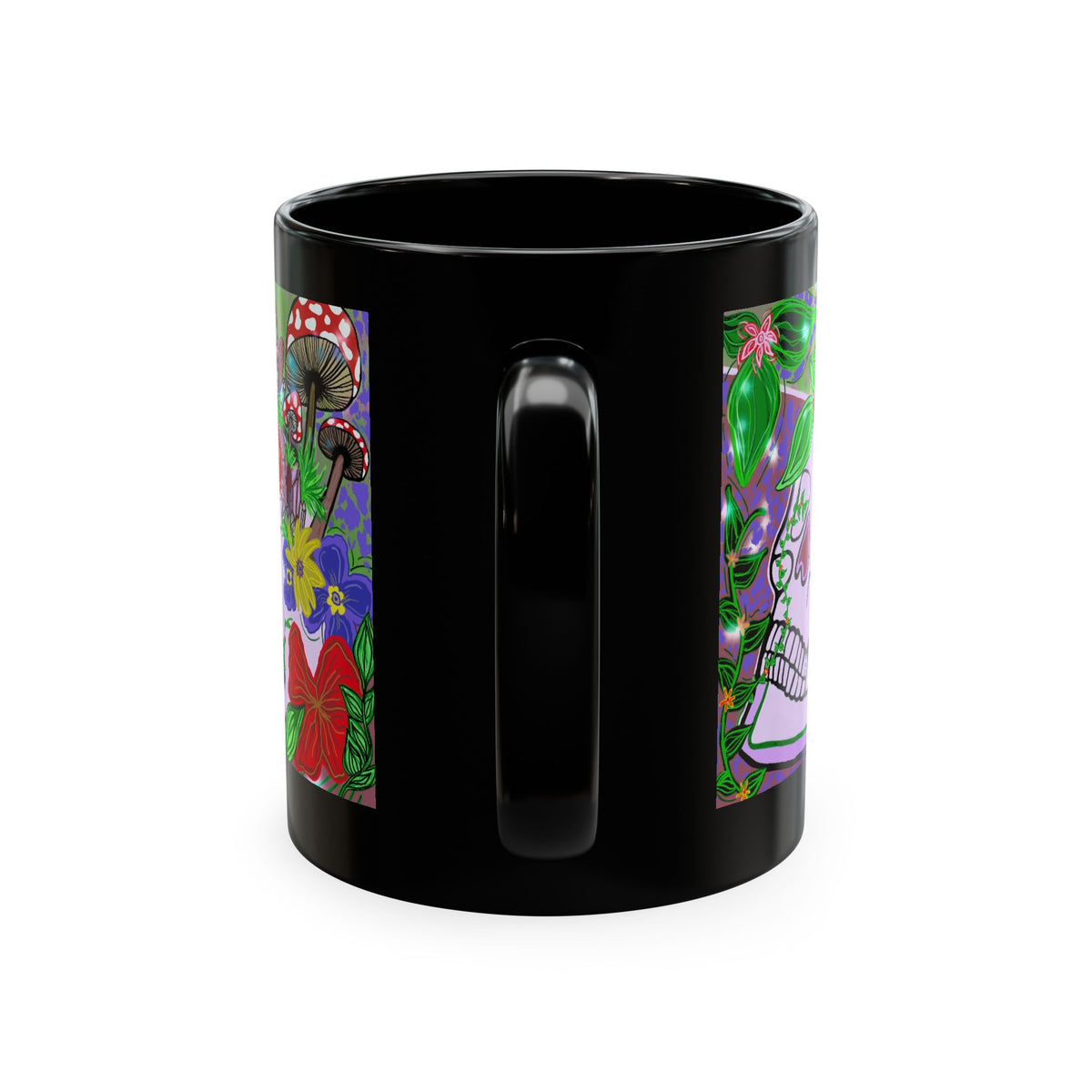 — Colorful Floral Day of the Dead Coffee Cup