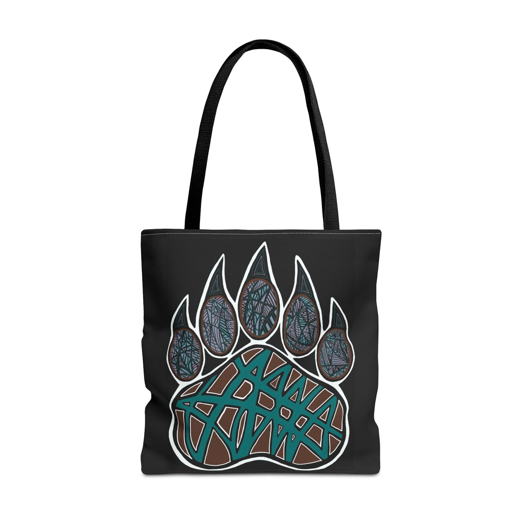 Bear Paw Abstract Art Tote Bag