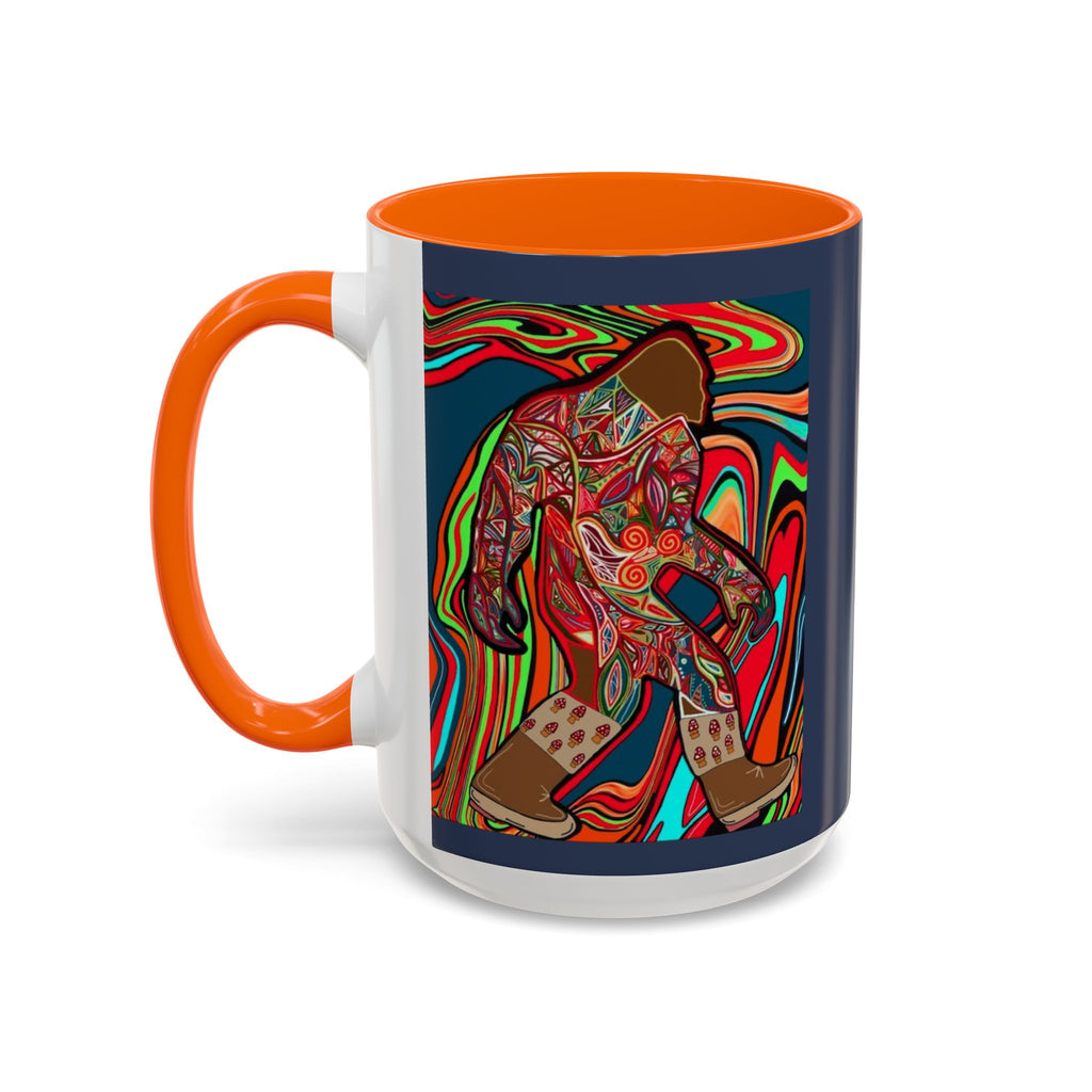Bigfoot Wearing Mushroom Boots Coffee Mug