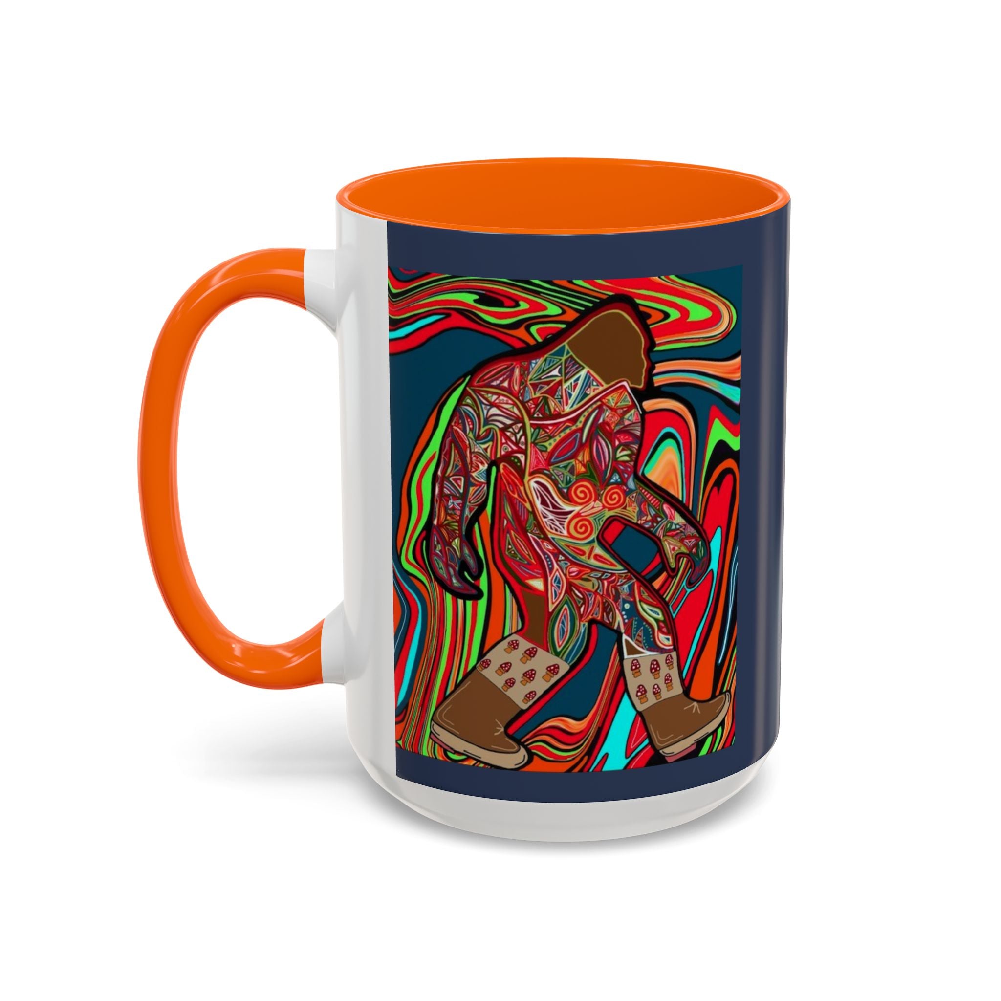 Bigfoot Wearing Mushroom Boots Coffee Mug