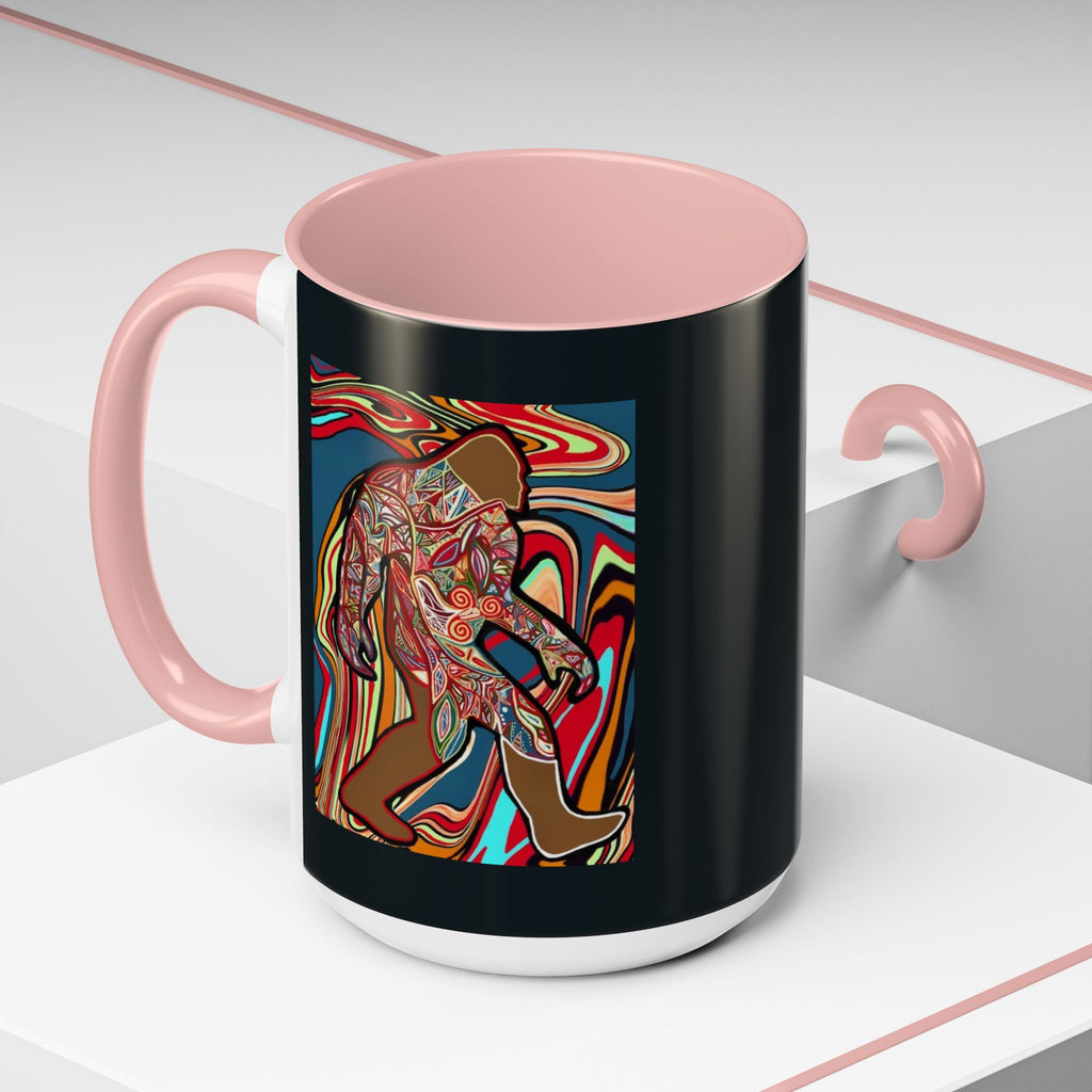 Colorful Bigfoot Accent Coffee Mug