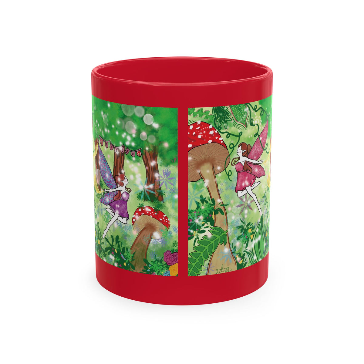 Enchanted Mushroom Fairy Ceramic Mug