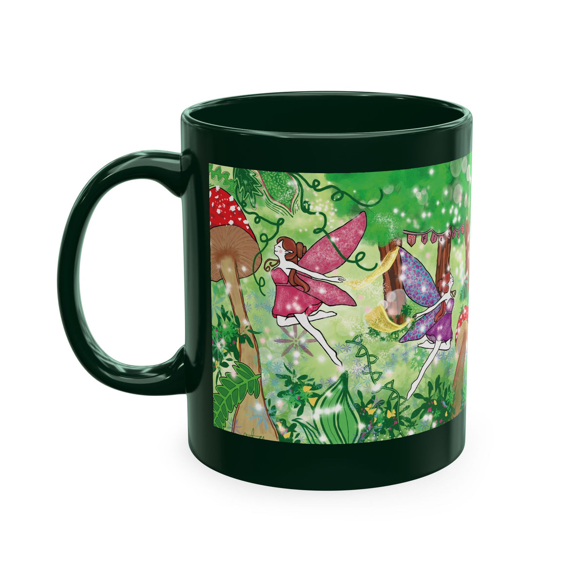 Enchanted Mushroom Fairy Ceramic Mug