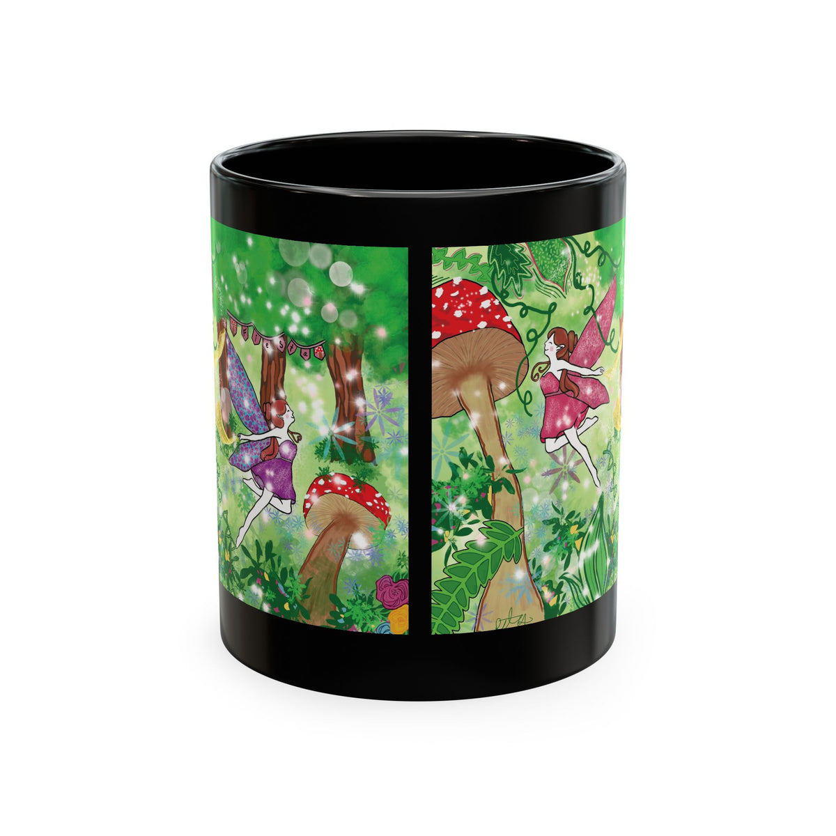 Enchanted Mushroom Fairy Ceramic Mug