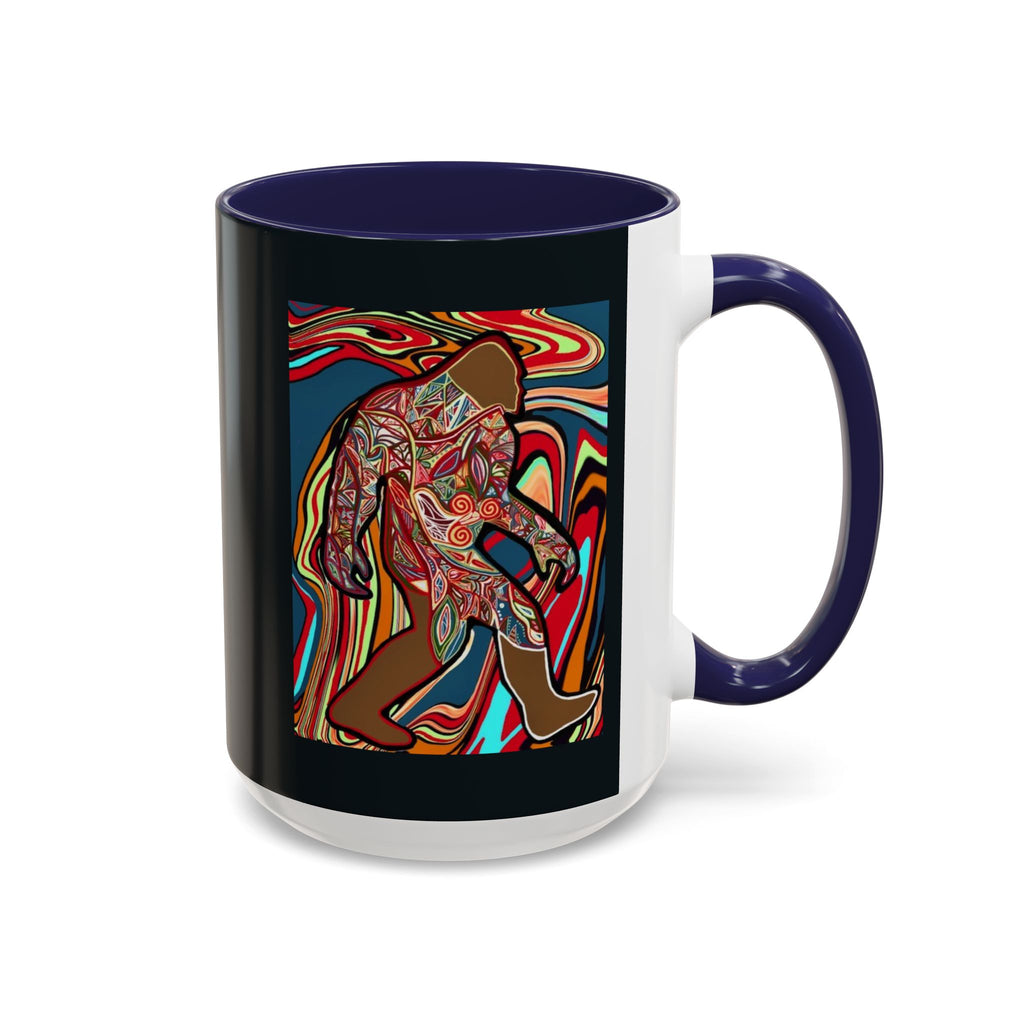 Colorful Bigfoot Accent Coffee Mug