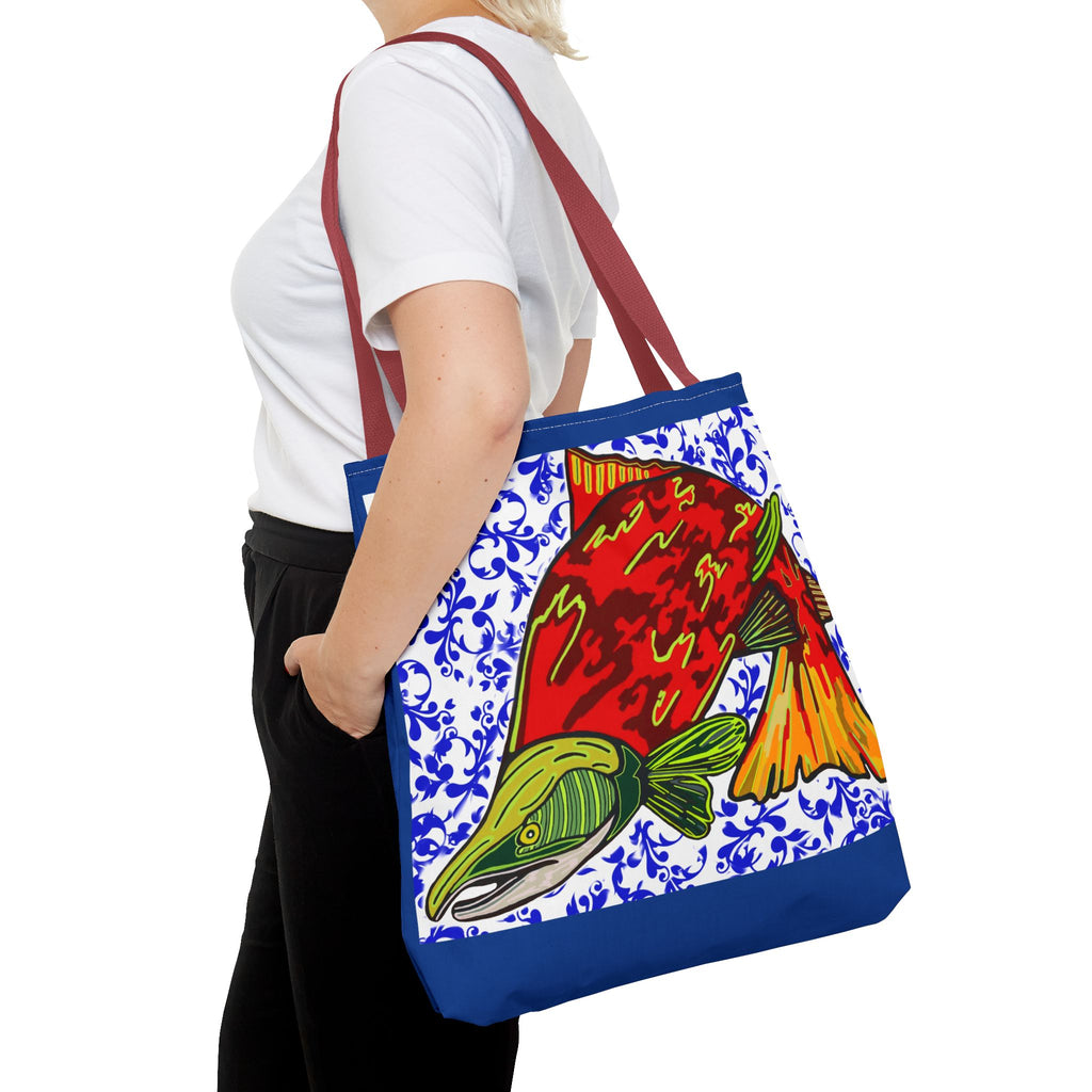 Vibrant Fish Design Tote Bag - Stylish & Functional Carryall
