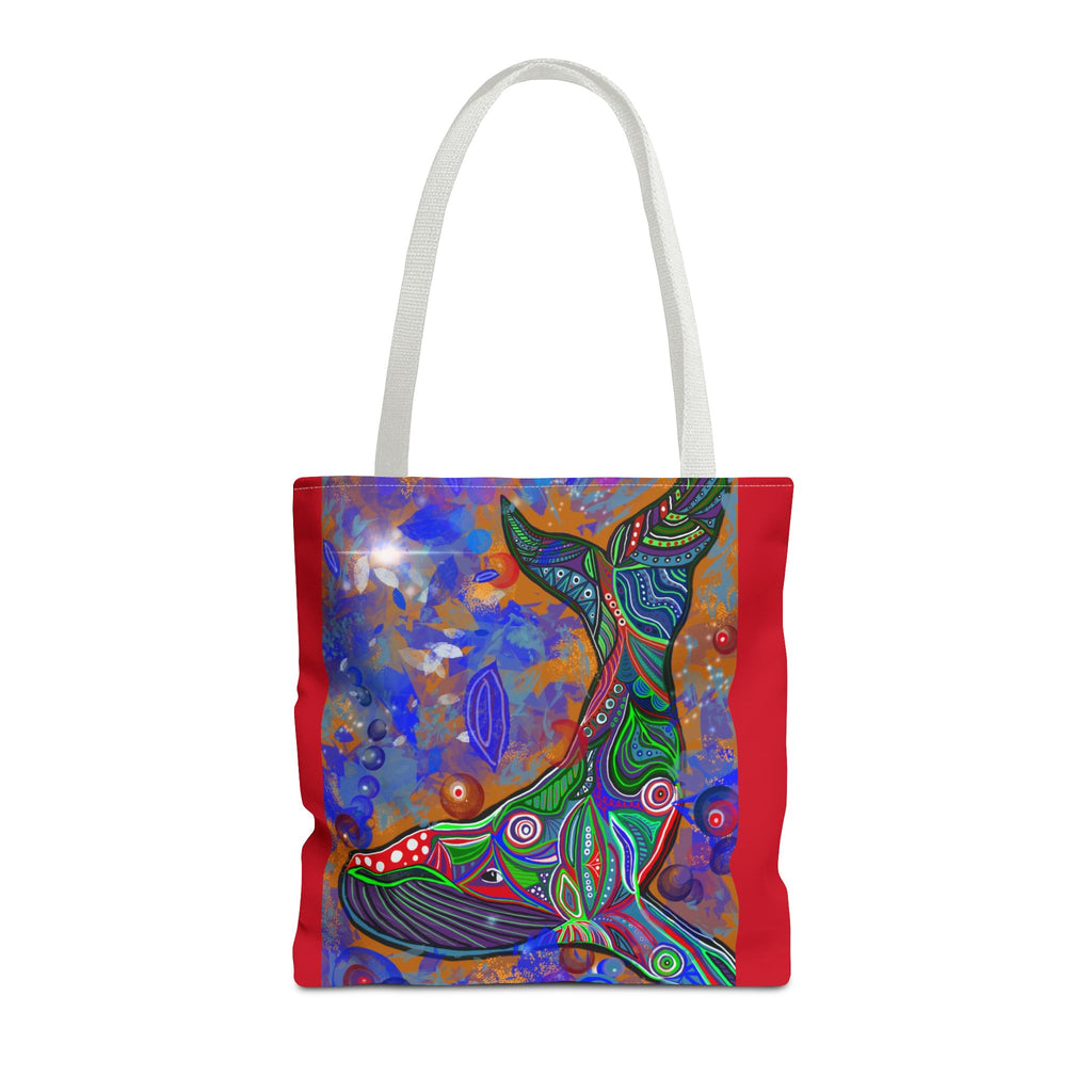 Colorful Whale Art Tote Bag - Eco-Friendly & Stylish Beach Accessory