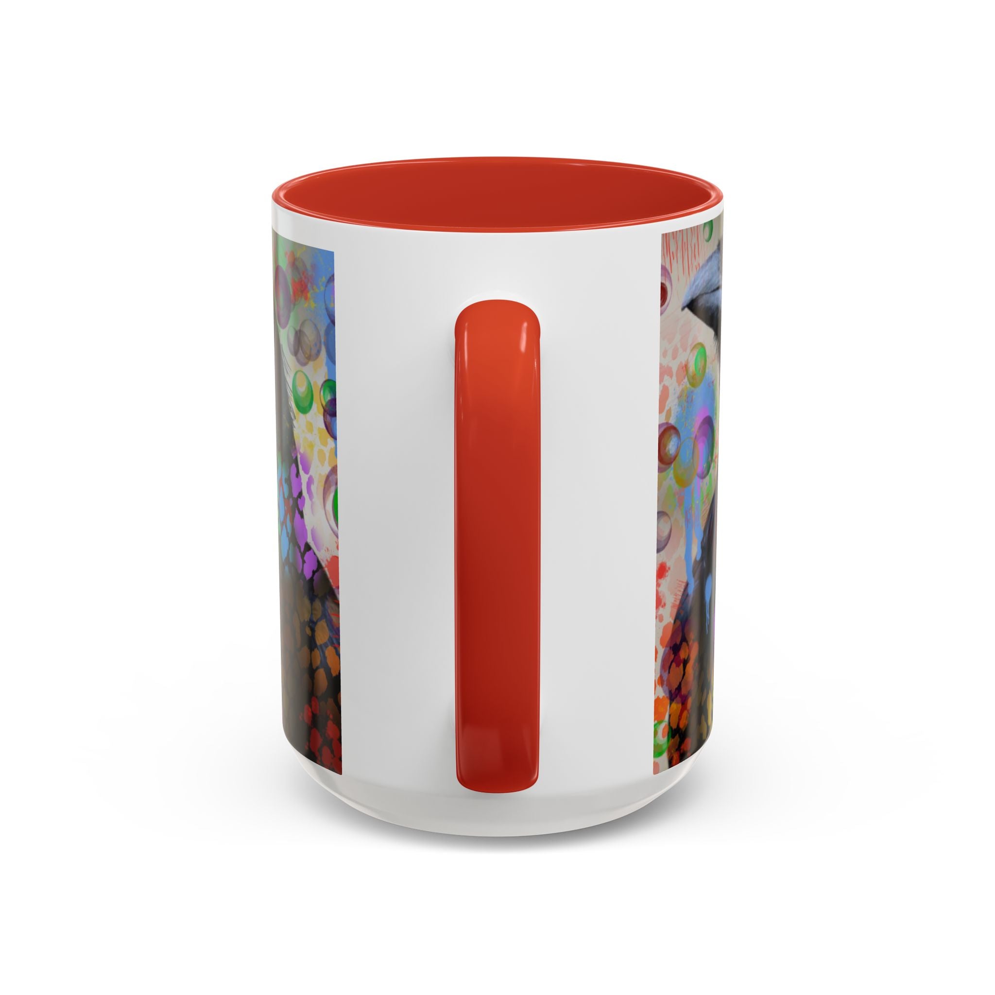 Crow Art Coffee Mug — Colorful Raven Accent Mug (11/15oz)