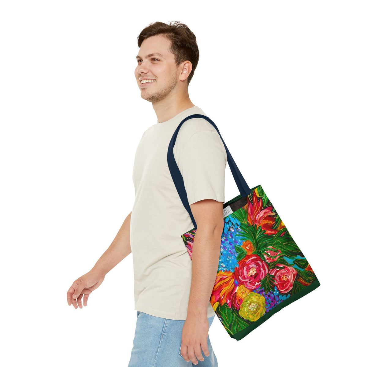 Vibrant Floral Tote Bag