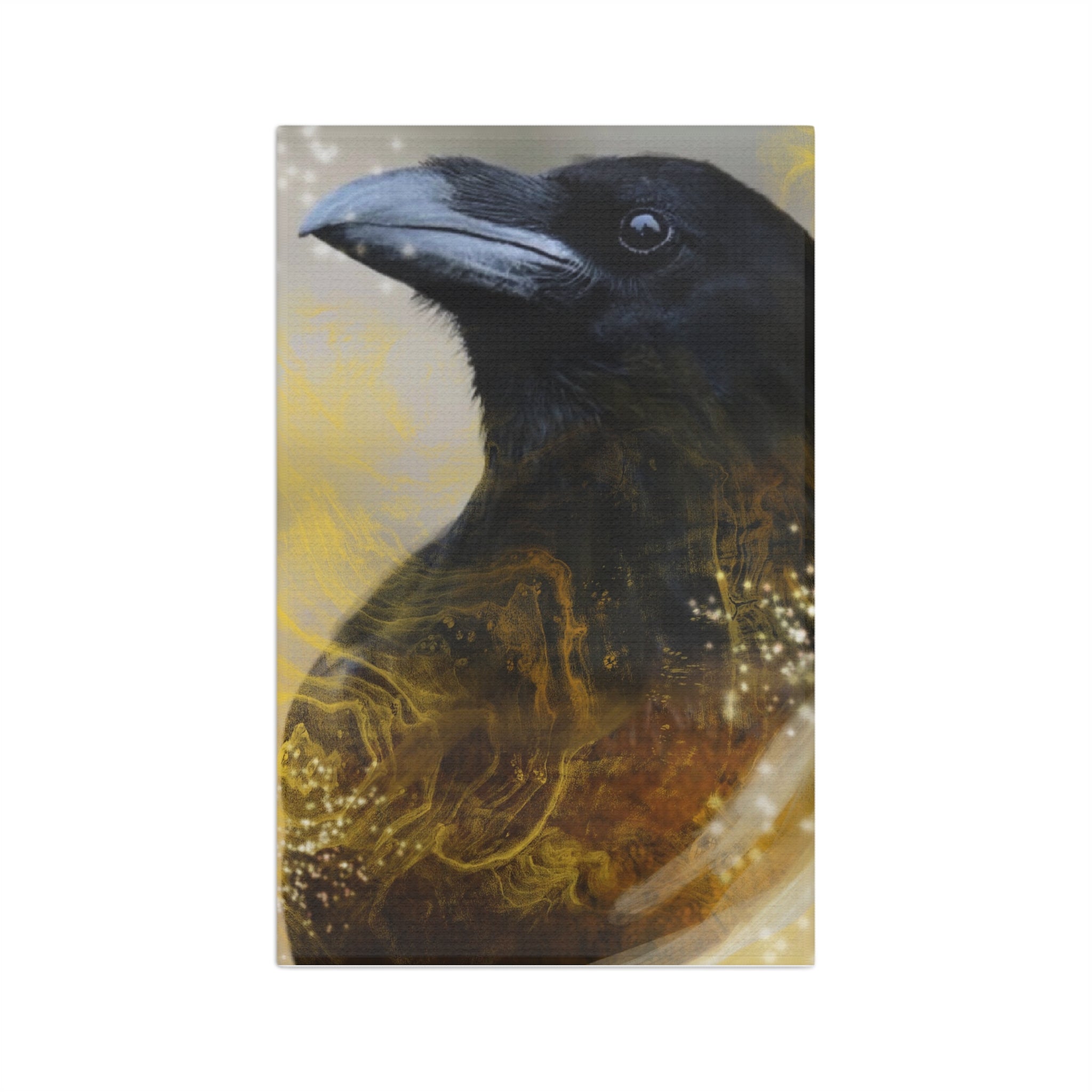 Mystical Black Crow Microfiber Kitchen Towel