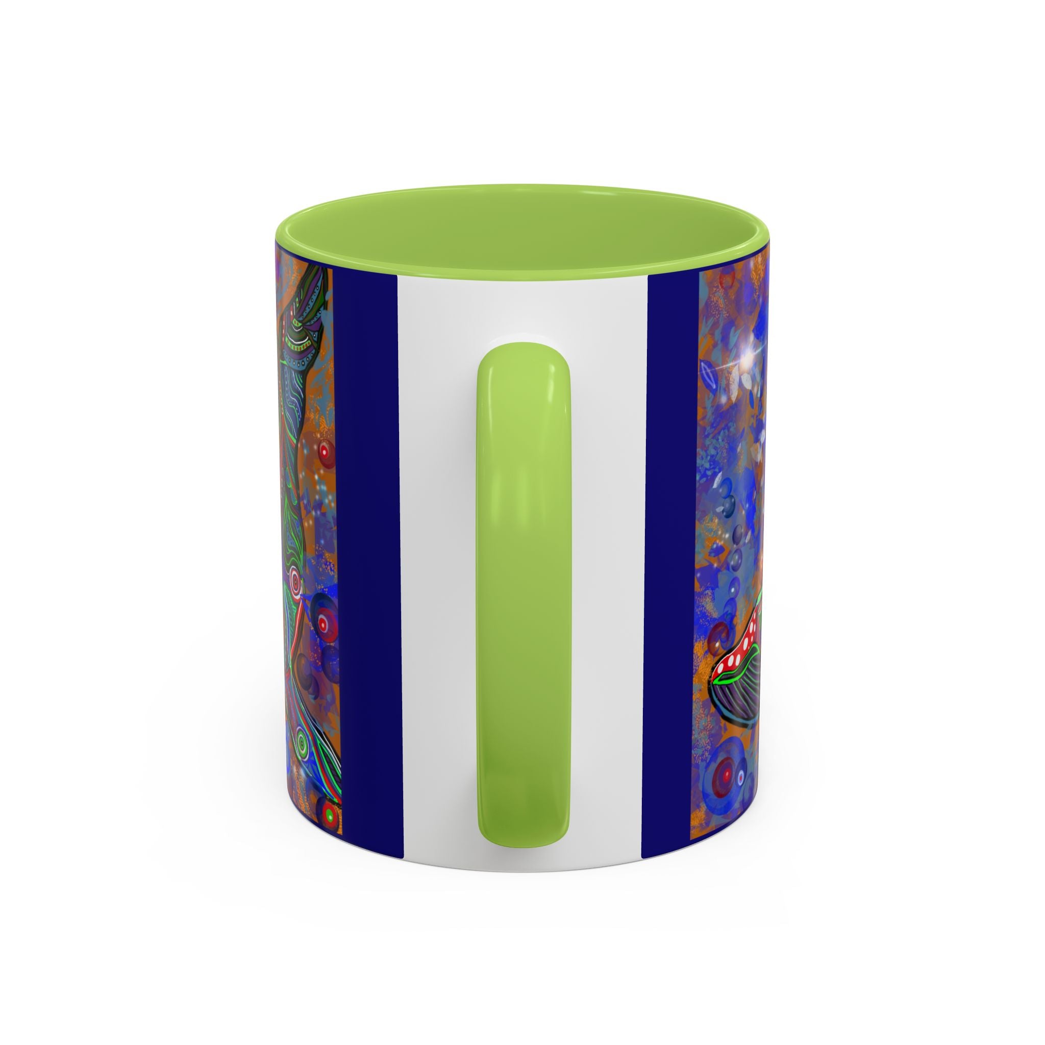 Colorful Whale Accent Coffee Mug