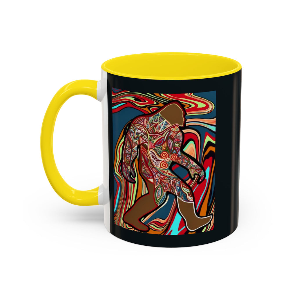 Colorful Bigfoot Accent Coffee Mug