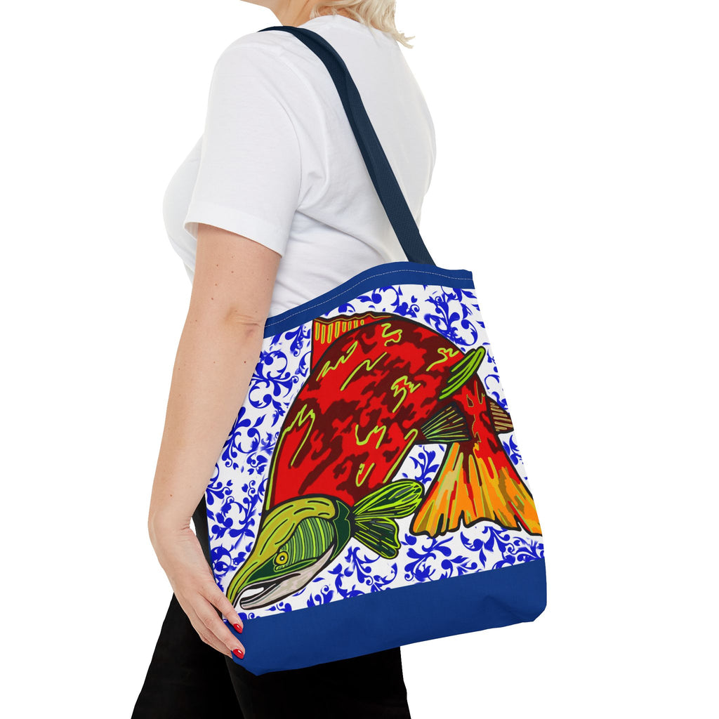 Vibrant Fish Design Tote Bag - Stylish & Functional Carryall
