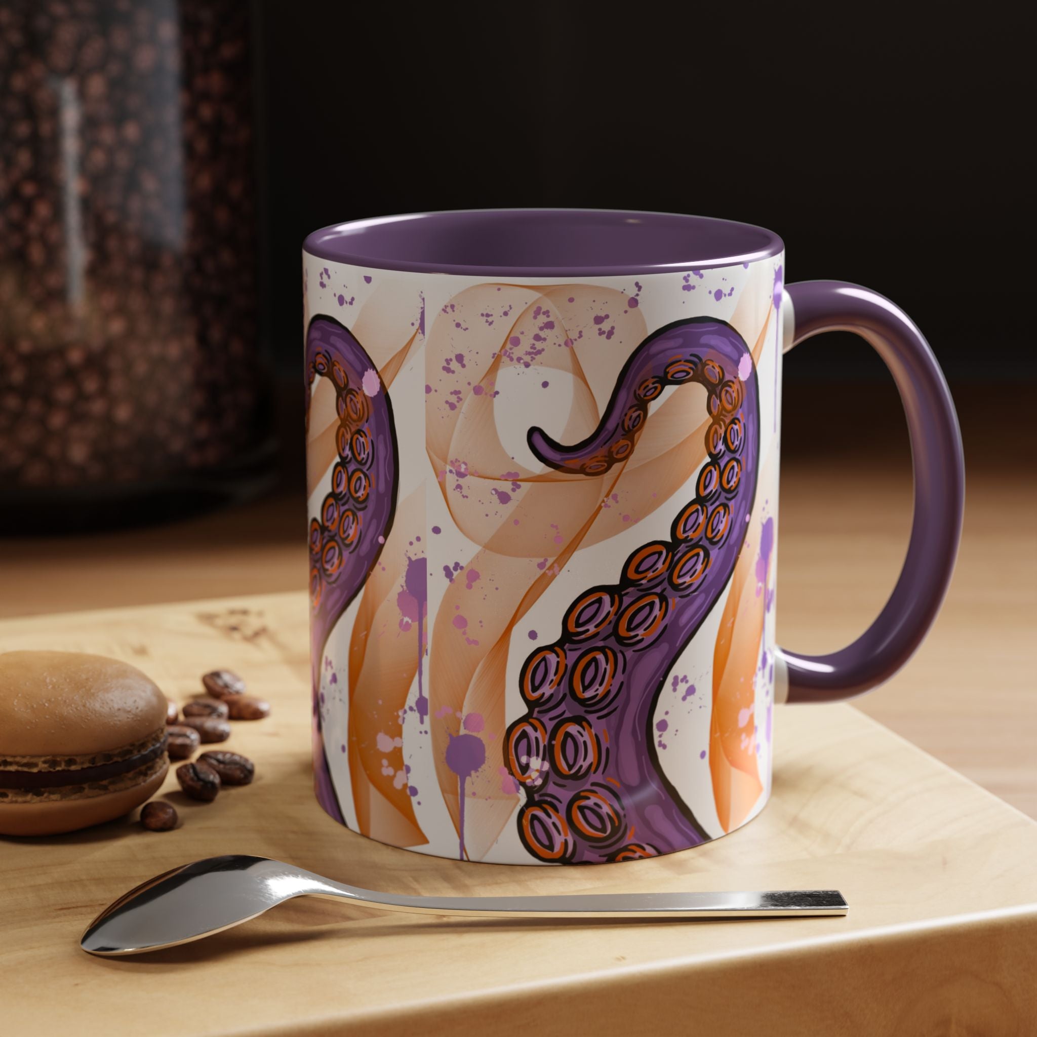 Octopus Tentacle Accent Coffee Mug