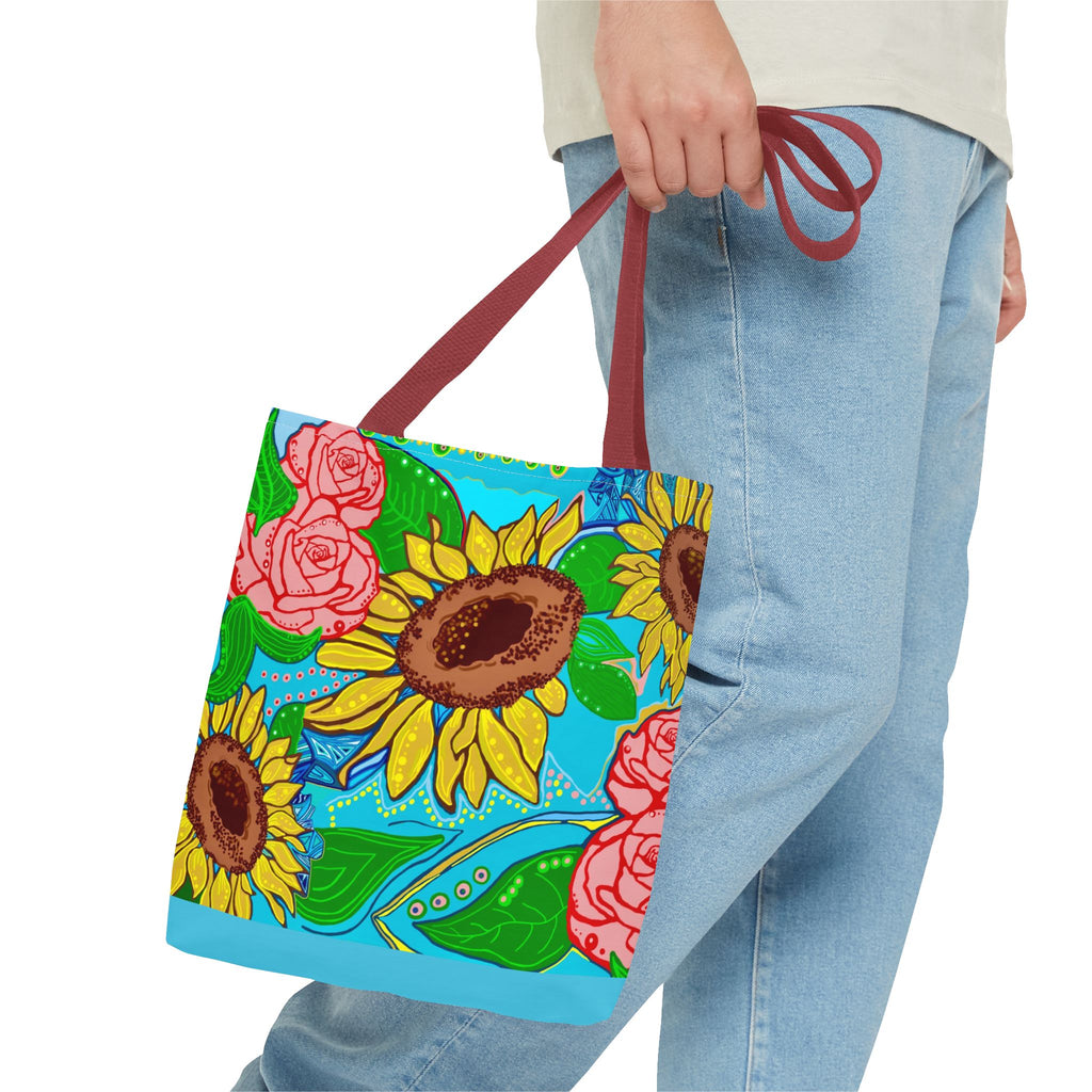 Sunflower & Rose Tote Bag