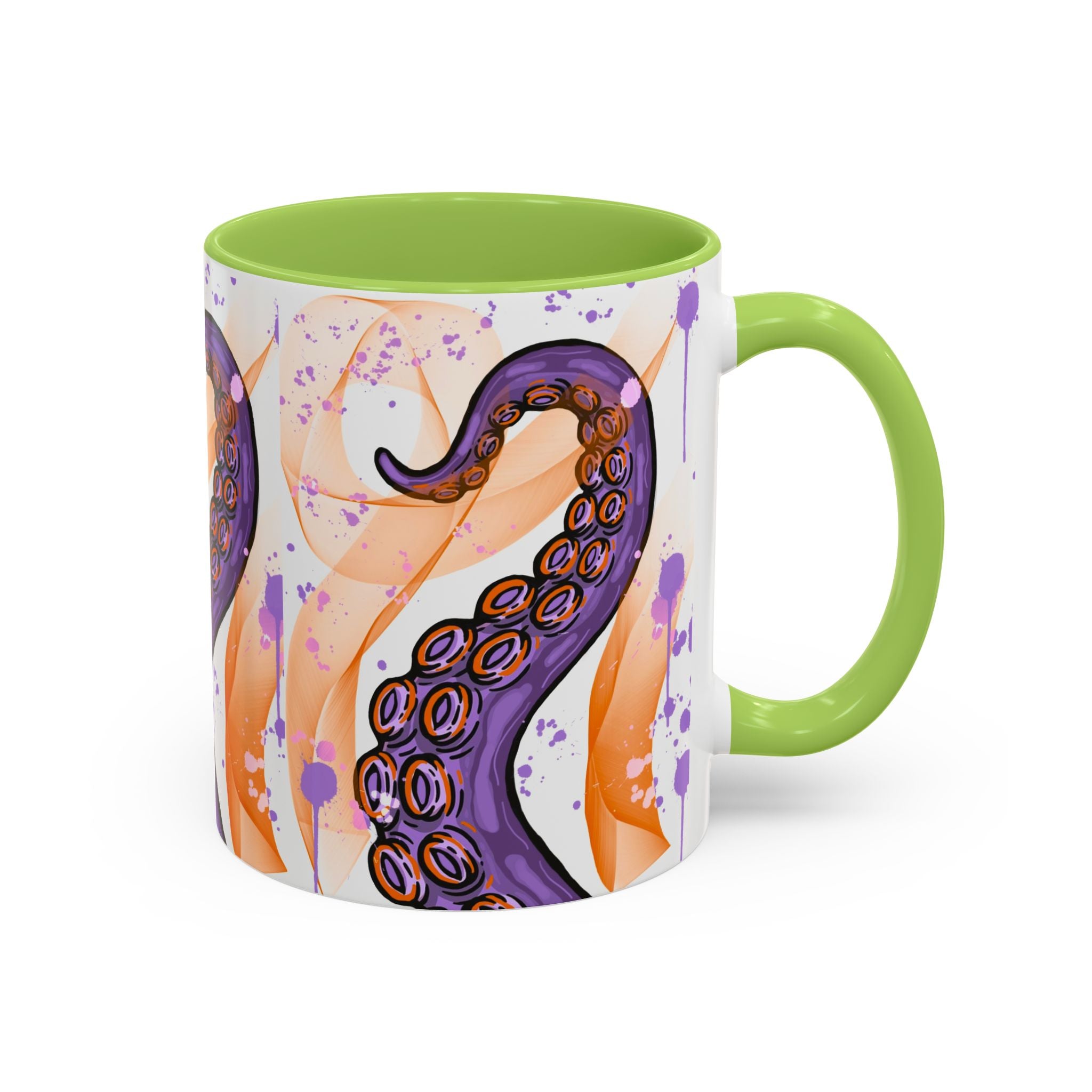 Octopus Tentacle Accent Coffee Mug