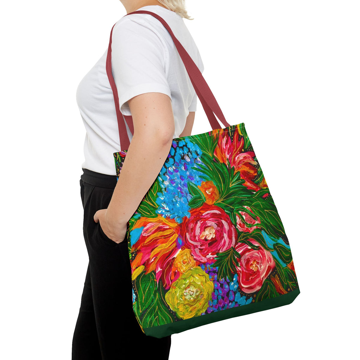 Vibrant Floral Tote Bag