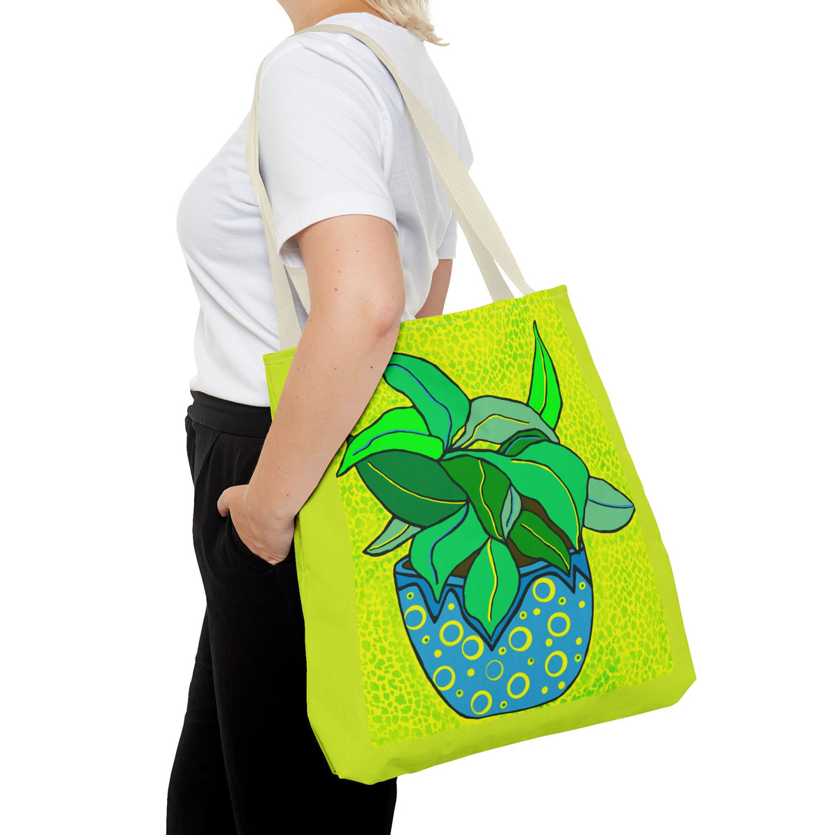 Plant Print Tote