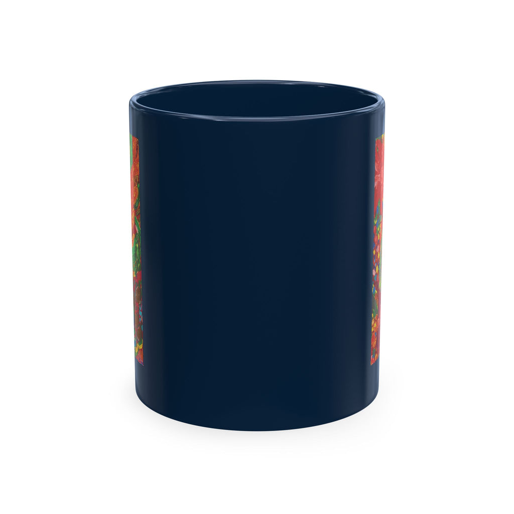 Floral Fiesta Ceramic Mug — Colorful Garden Art Coffee Cup