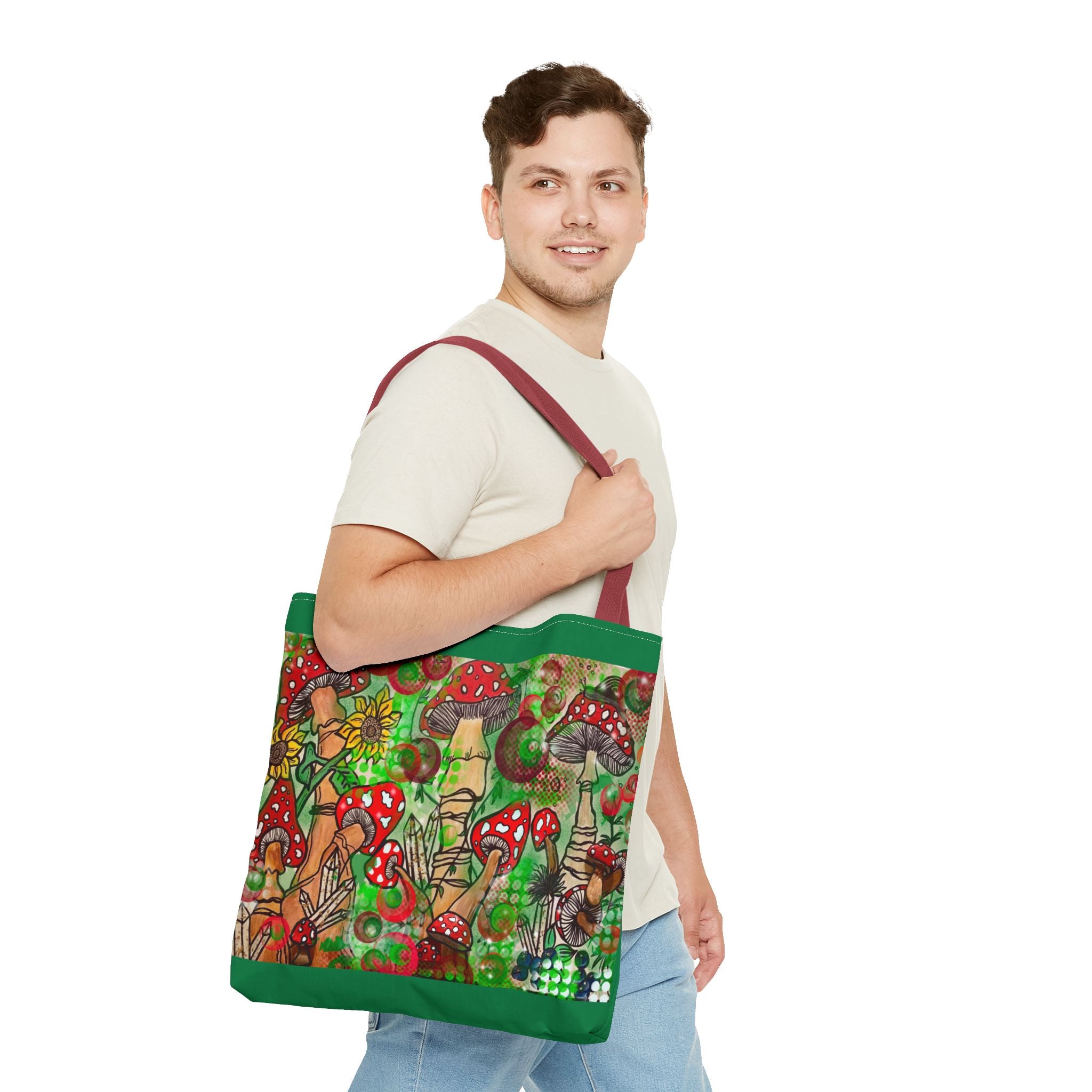 Vibrant Mushroom Tote Bag