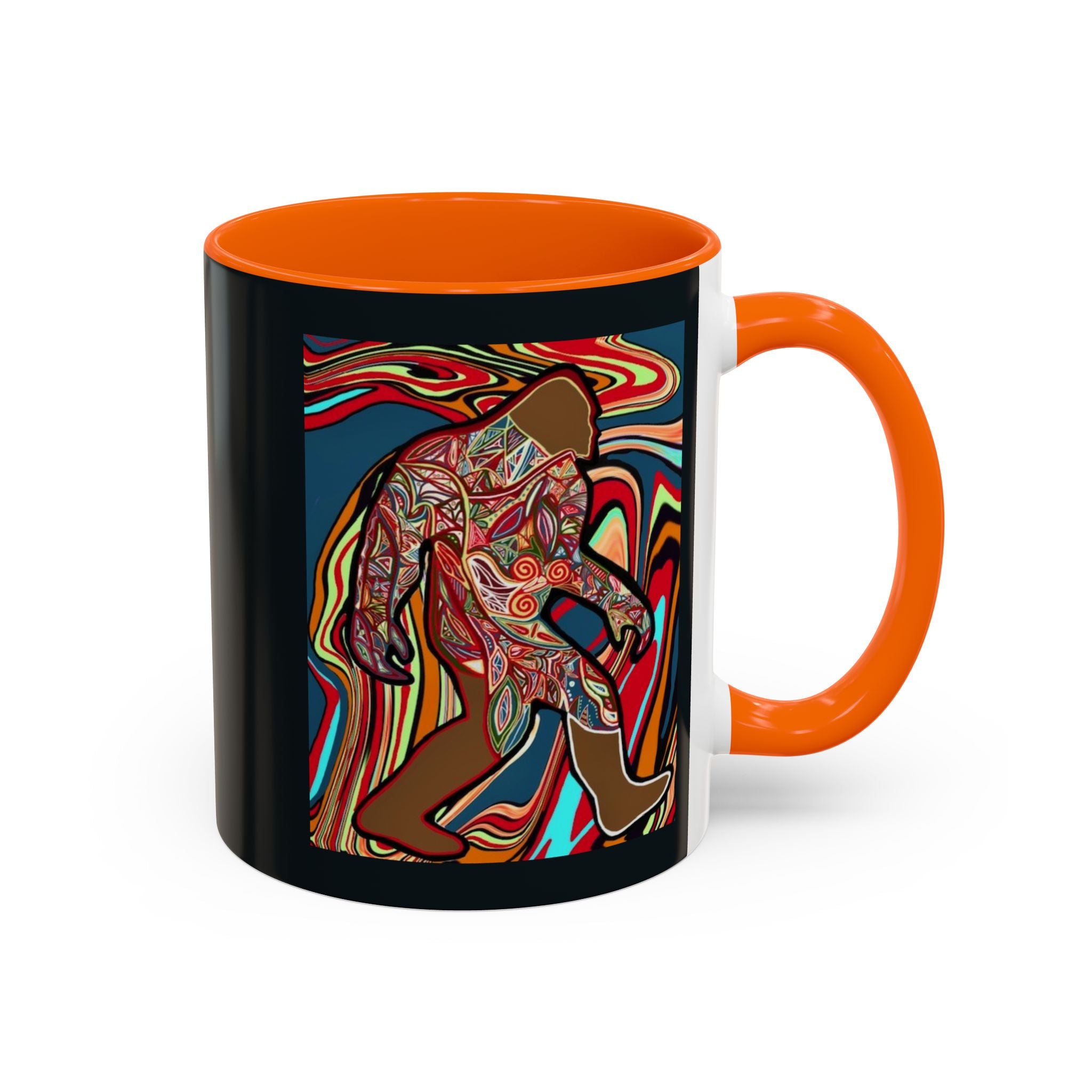 Colorful Bigfoot Accent Coffee Mug