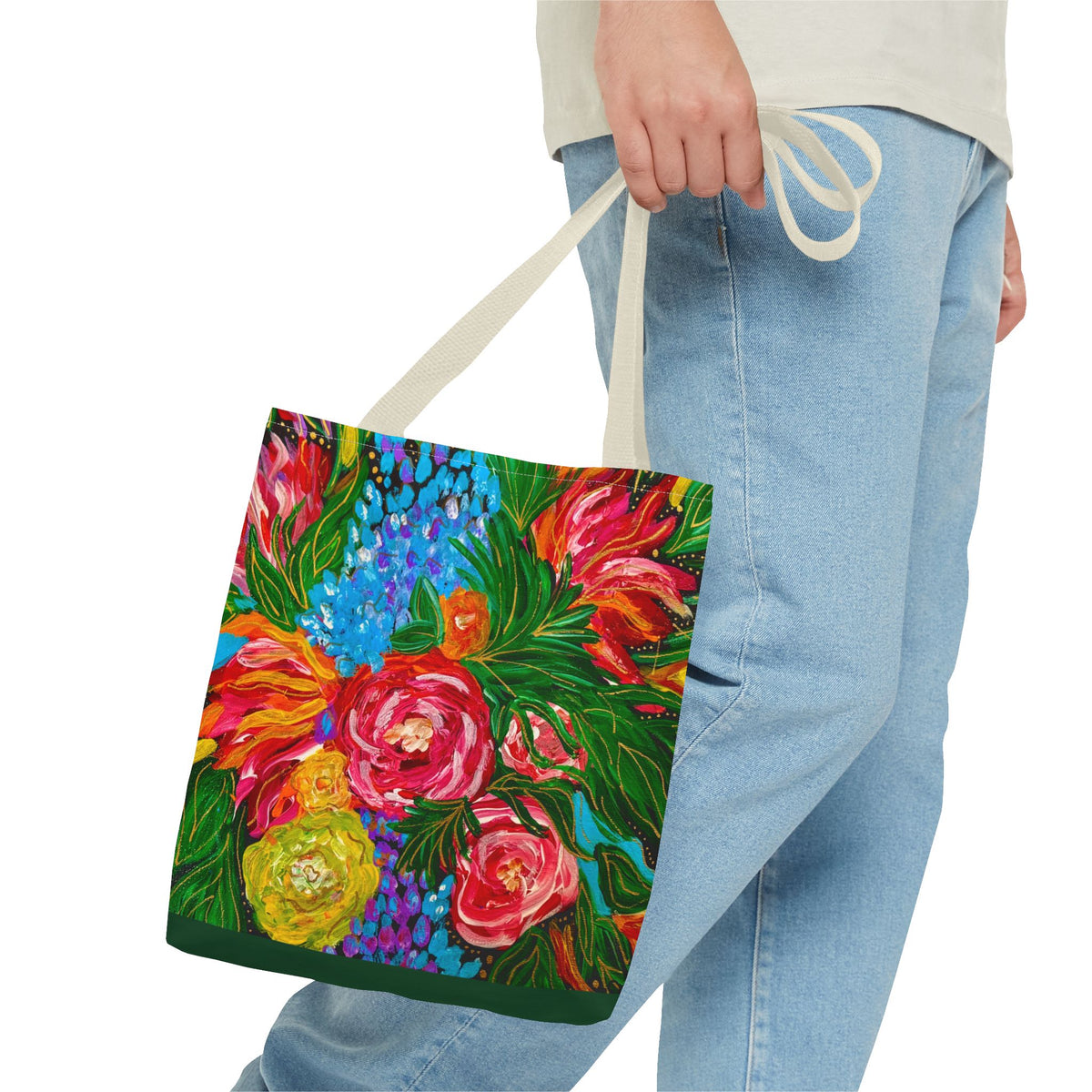 Vibrant Floral Tote Bag
