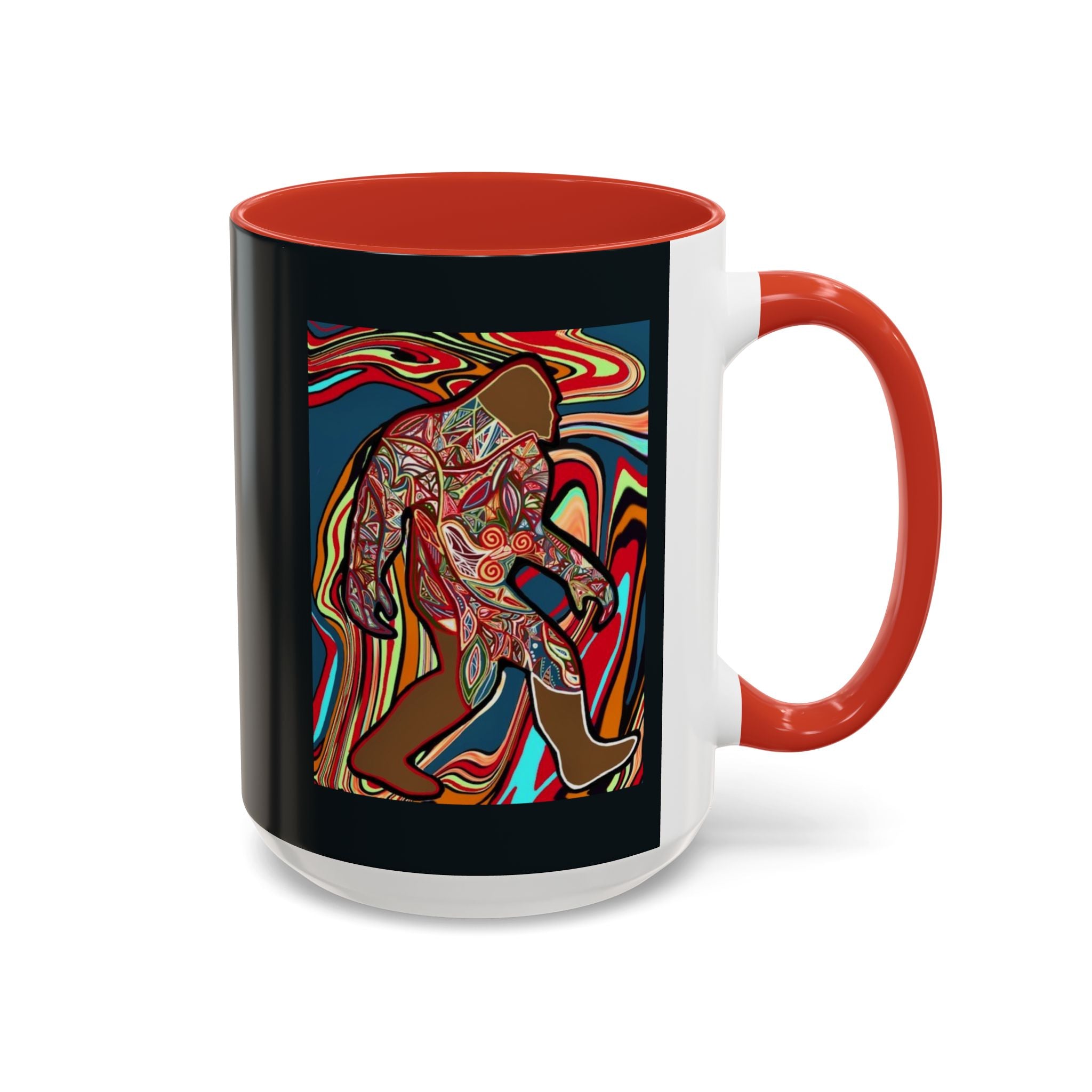 Colorful Bigfoot Accent Coffee Mug