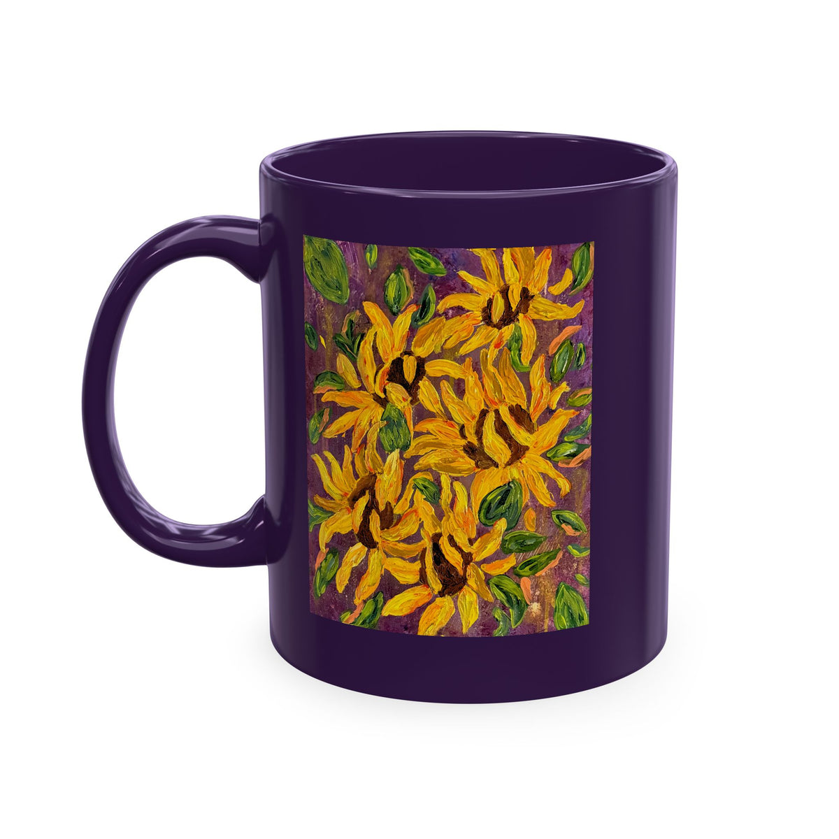 Sunflower Art Ceramic Mug