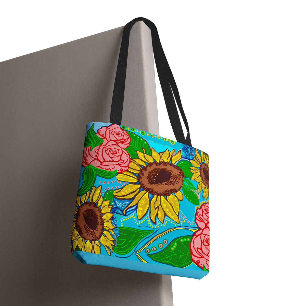 Sunflower & Rose Tote Bag